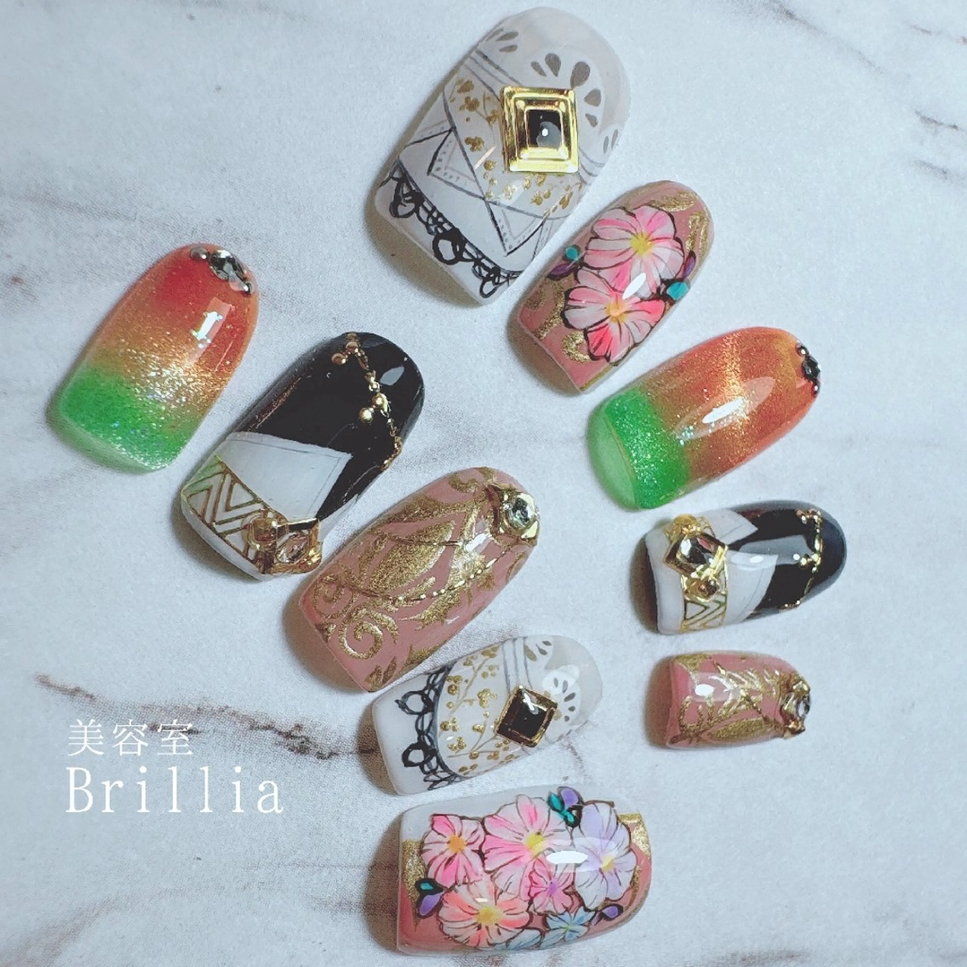 ネイル ハンドネイル 柴田 彩のネイルデザイン