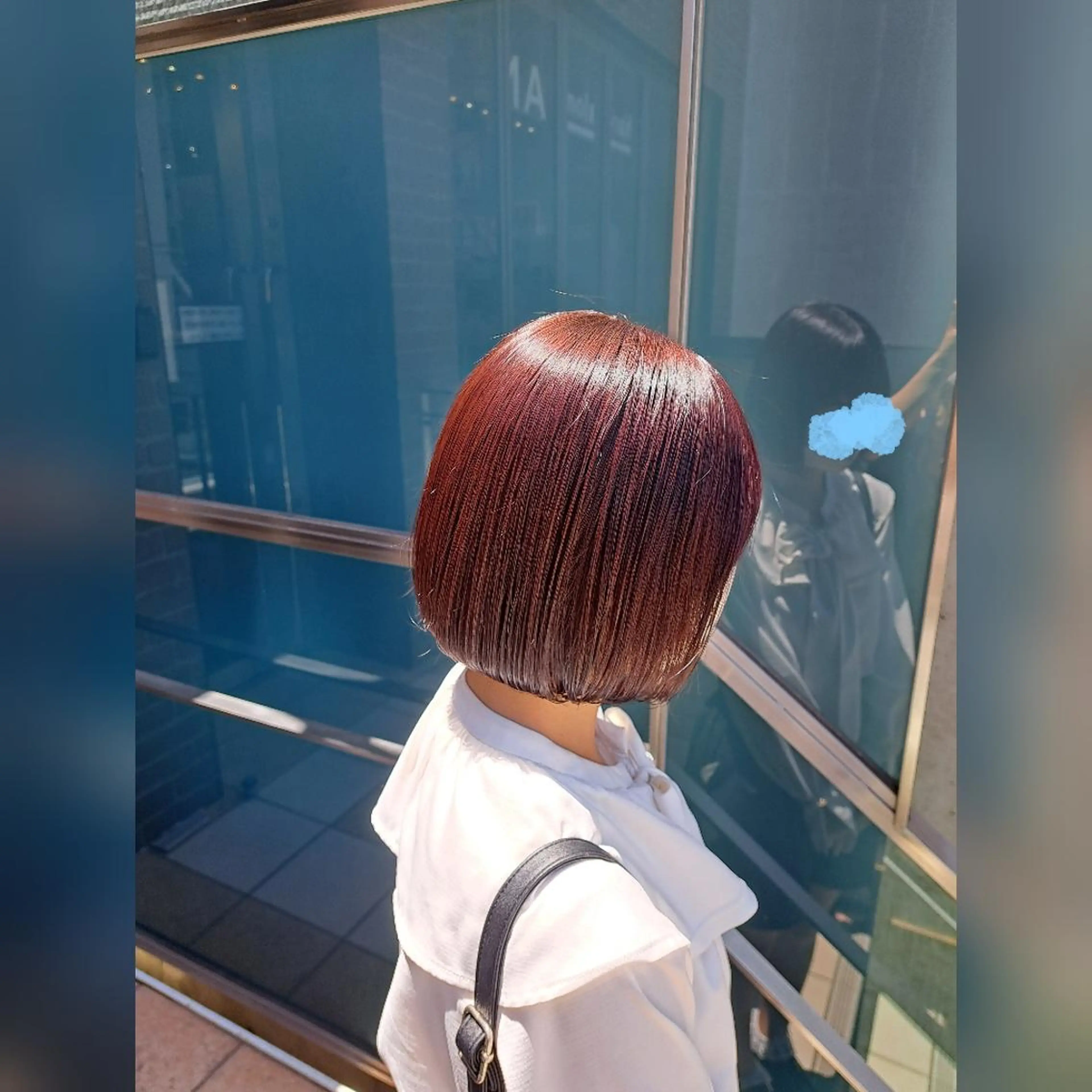 ショート カラー ブラウンカラー ピンクカラー ピンクブラウン ボブ あかね☆ヘアアレンジ /ボブ/縮毛矯正のヘアスタイル