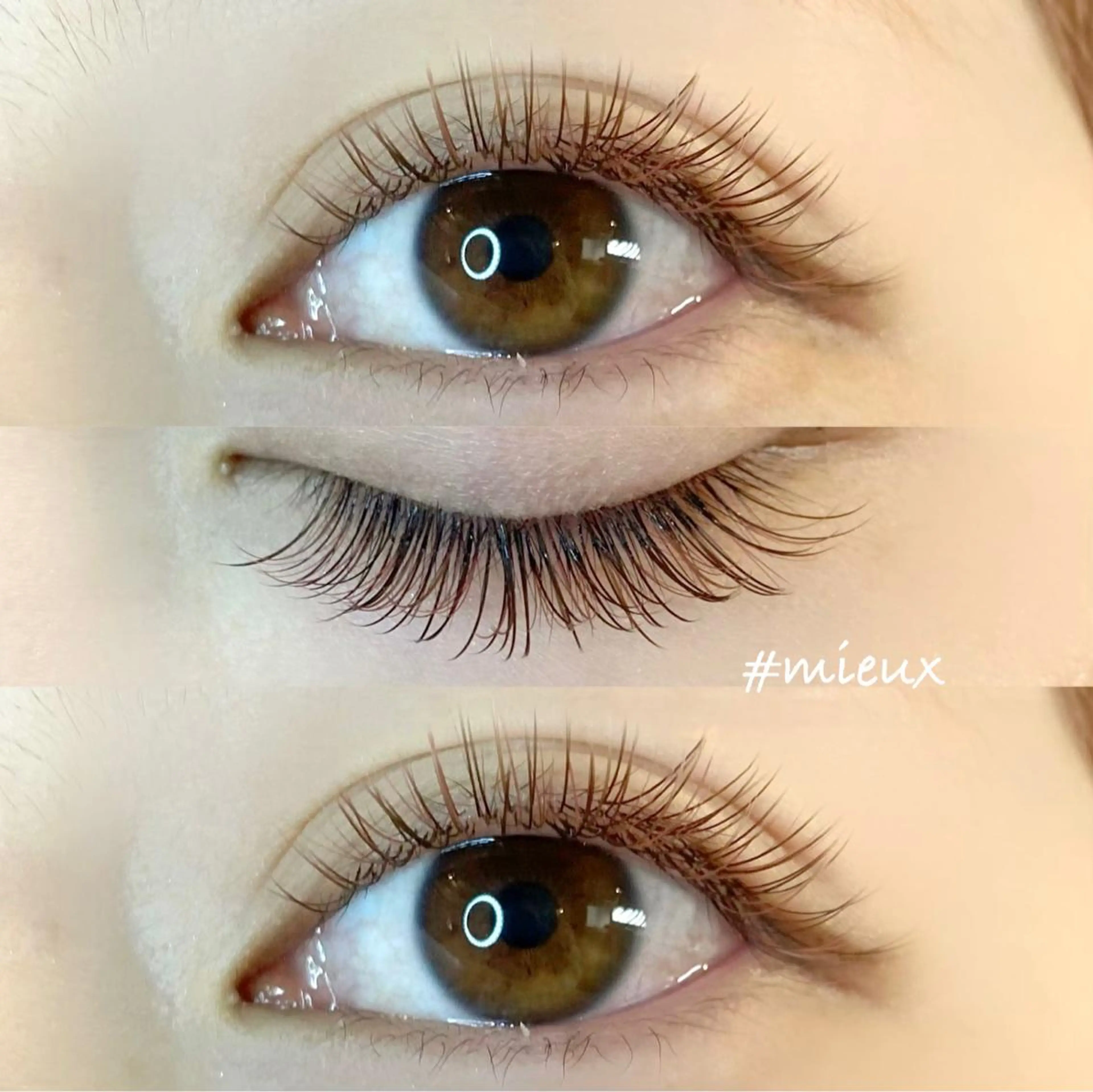 マツエク・マツパ カラーマツエク フラットラッシュ ボリュームラッシュ mieux _パリエク♡LED♡のマツエク・マツパデザイン