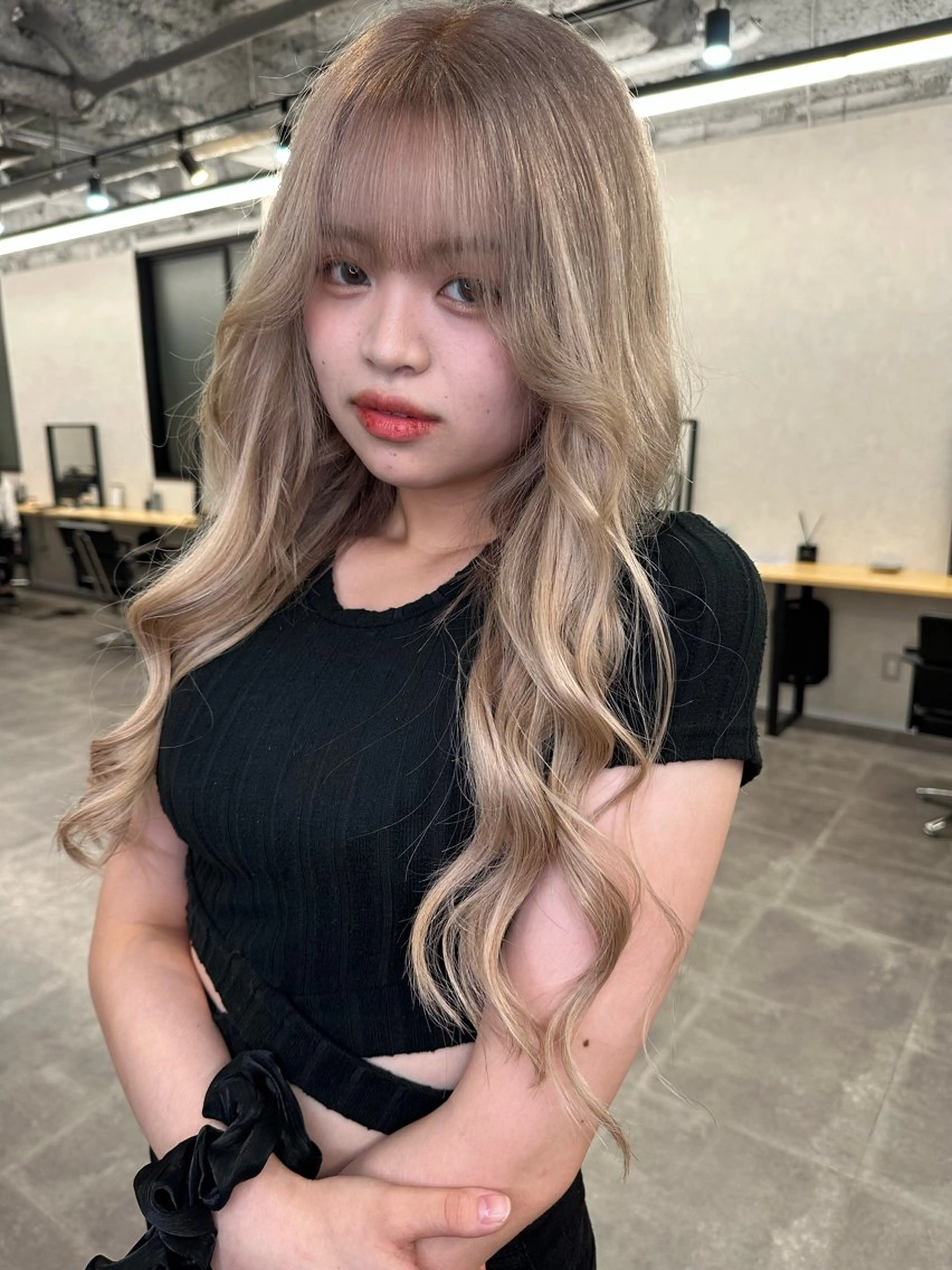 ロング エクステ Aika 🖤のヘアスタイル