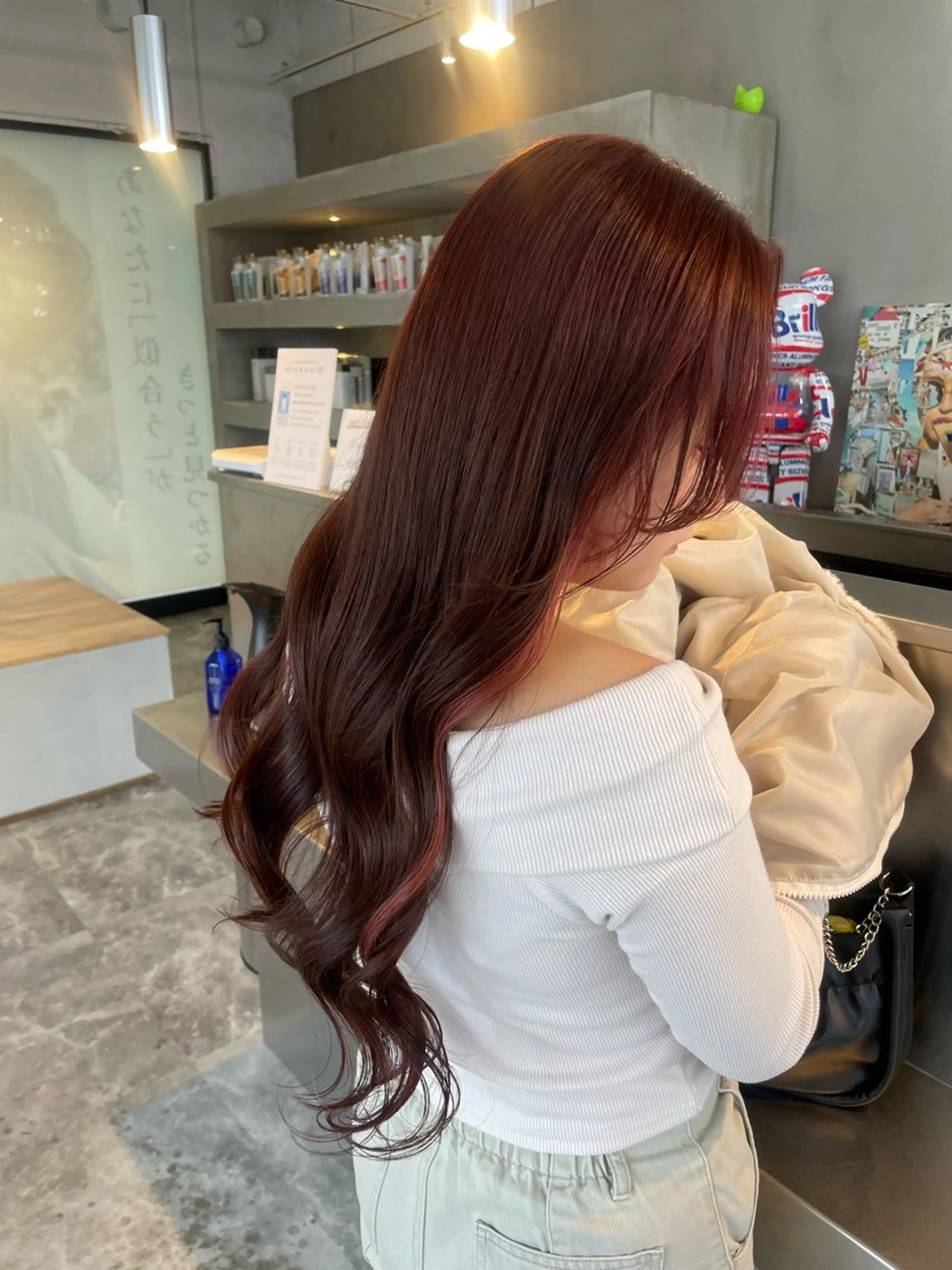 カラー イヤリングカラー ヘアカラー ハイトーンカラー🩵 指名多数💗横山聖奈のヘアスタイル