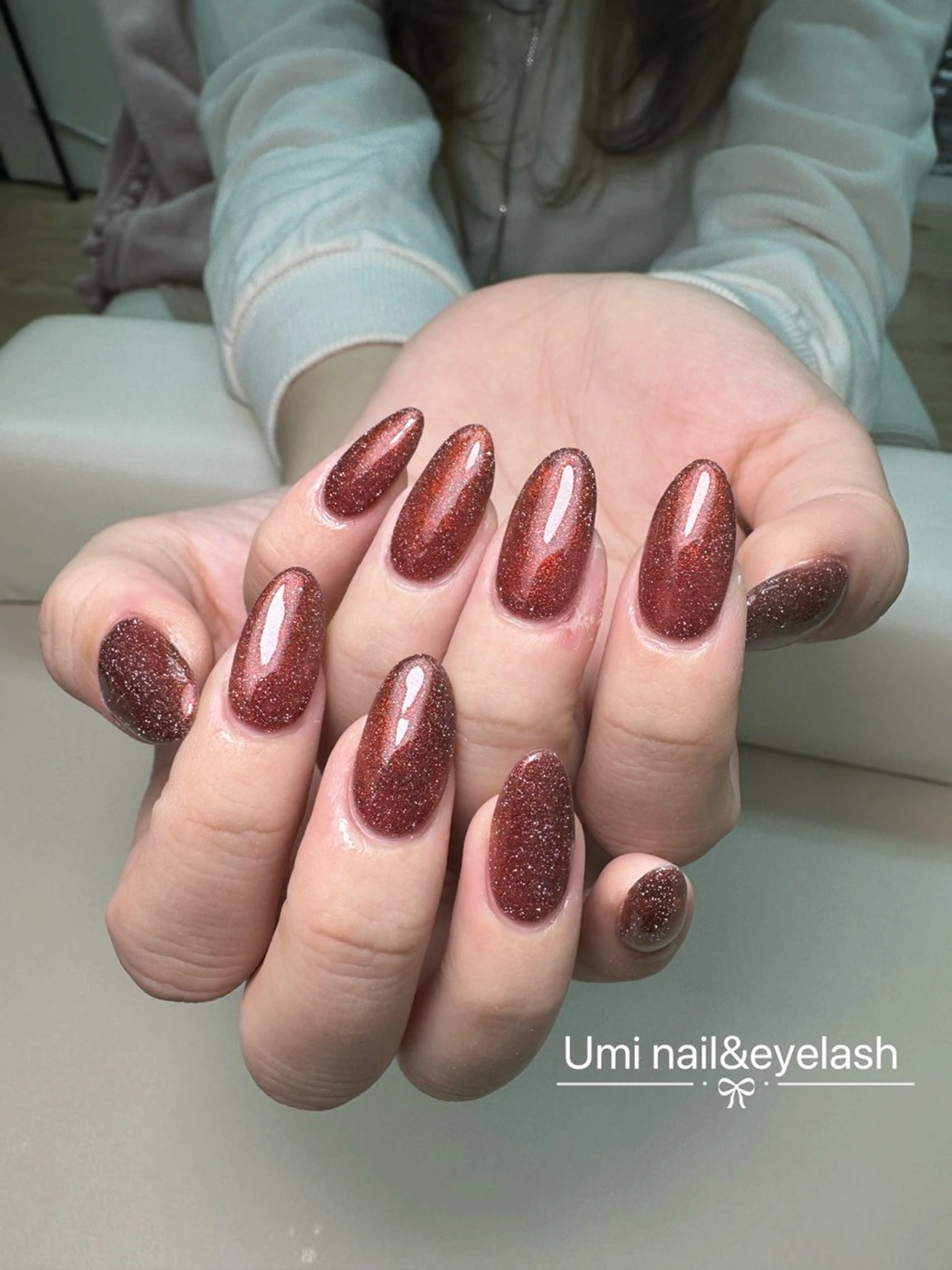 ショート 韓国風ヘア ハンドネイル ハンドケア Umi nail& eyelash ゆみのマツエク・マツパデザイン