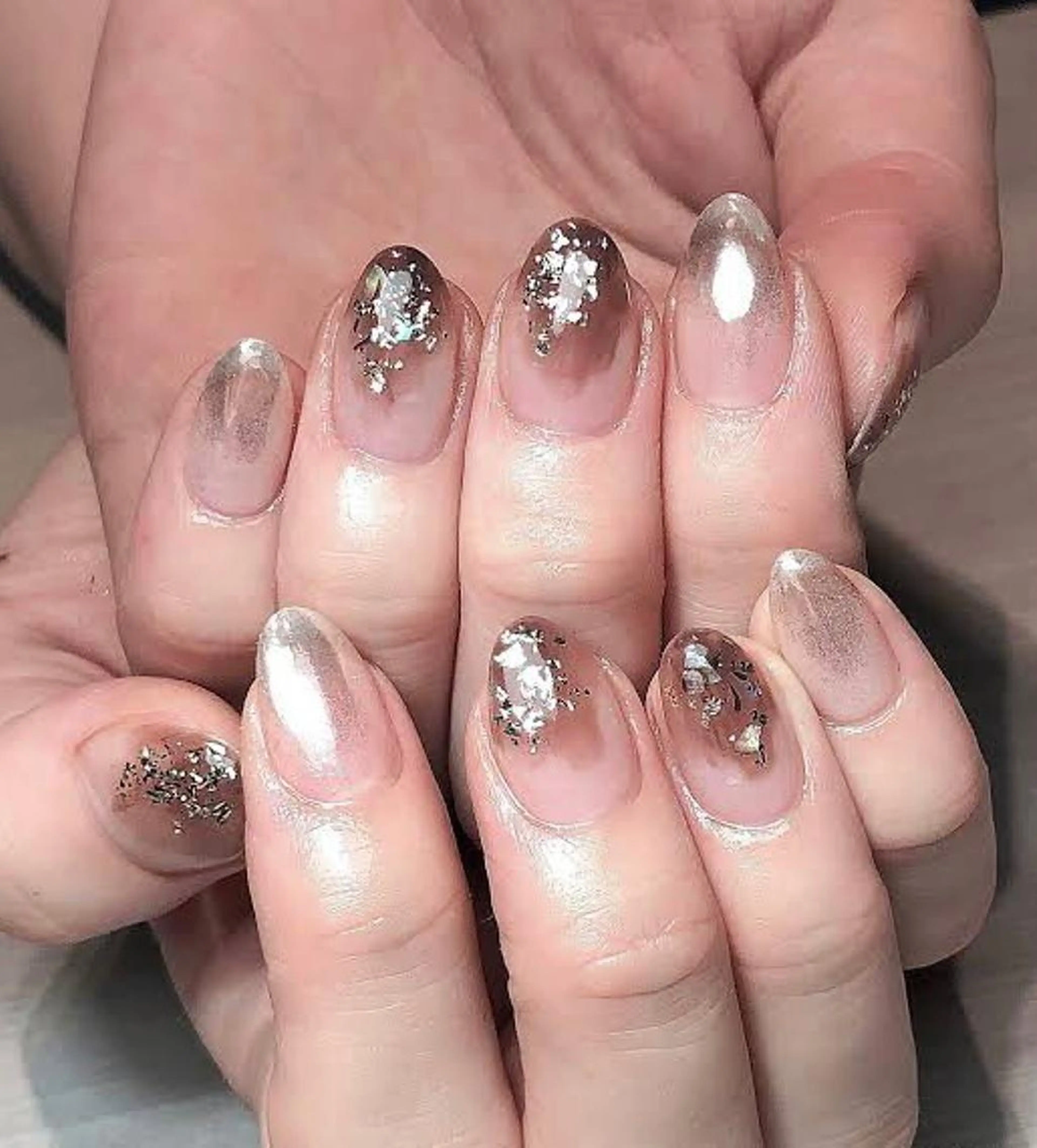 ネイル ブラウン マグネットネイル ハンドネイル Montrésor 名古屋ネイルサロンのネイルデザイン