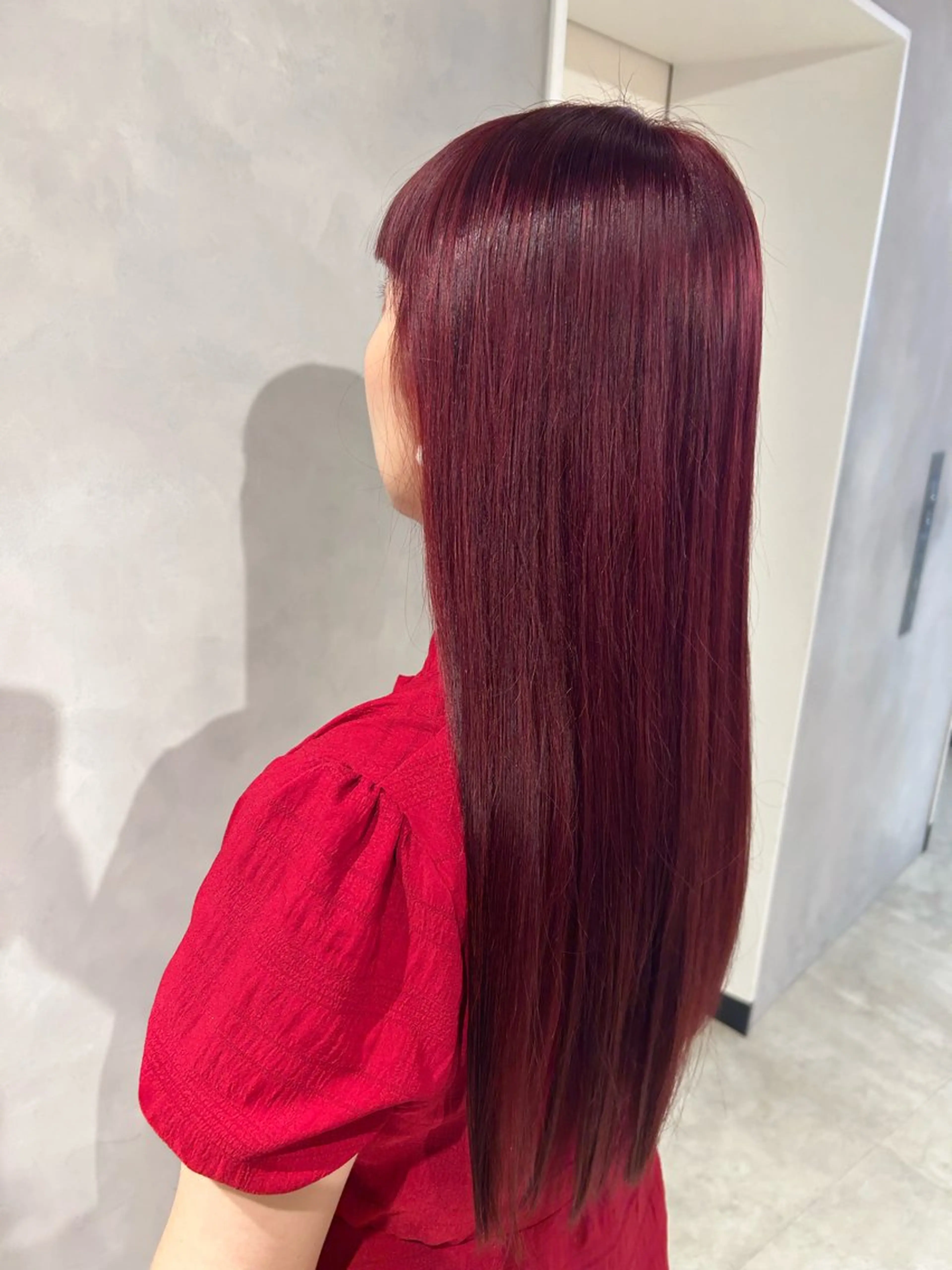 ロング カラー ベージュカラー ケアカラー カシス カシスベージュ 透明感カラー ヘアカラー トリートメント ピンク/ベージュ /似合わせ/田島百華のヘアスタイル