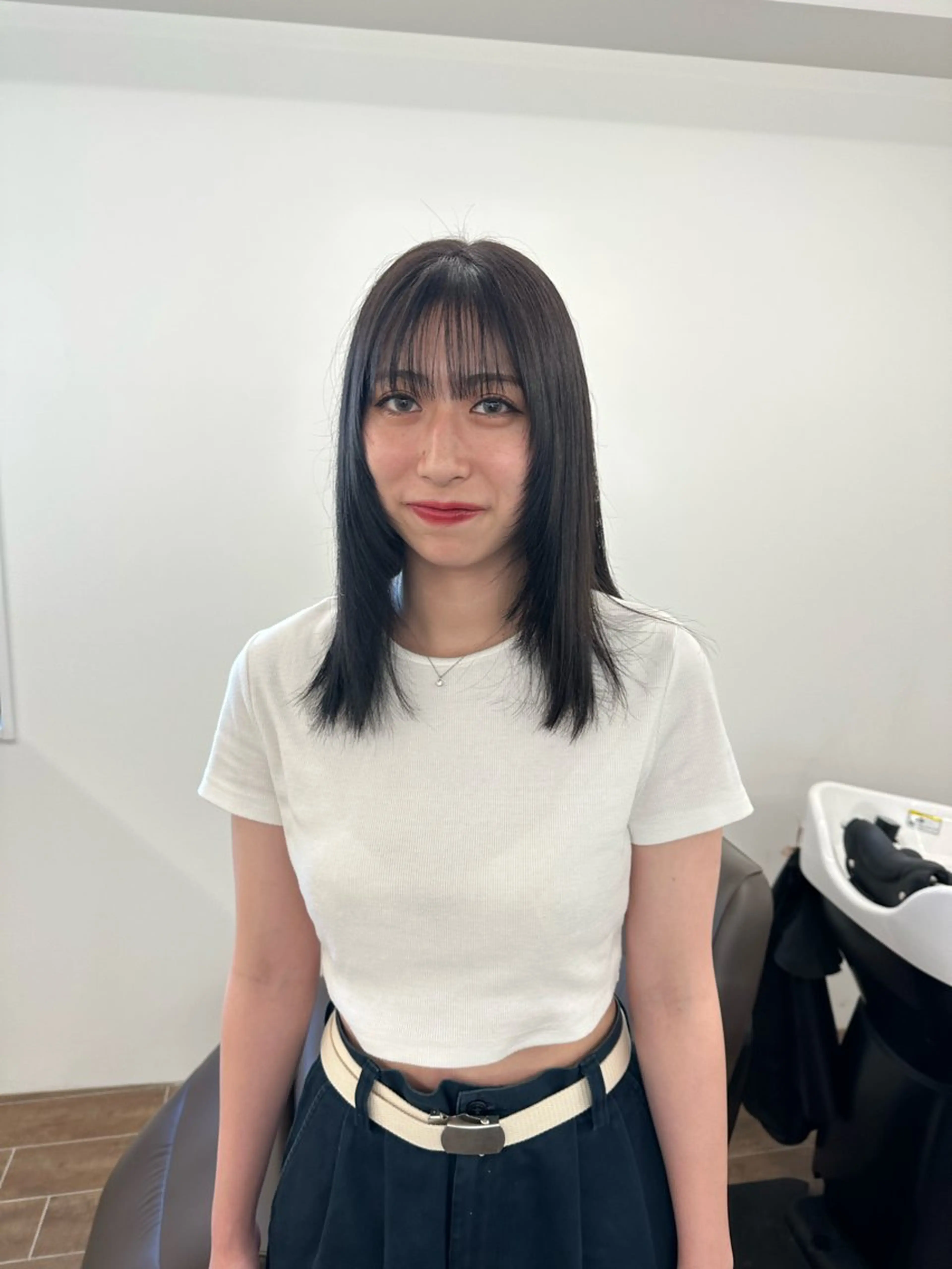 セミロング カラー キッズ オトナヘア🌸 harukaのヘアスタイル