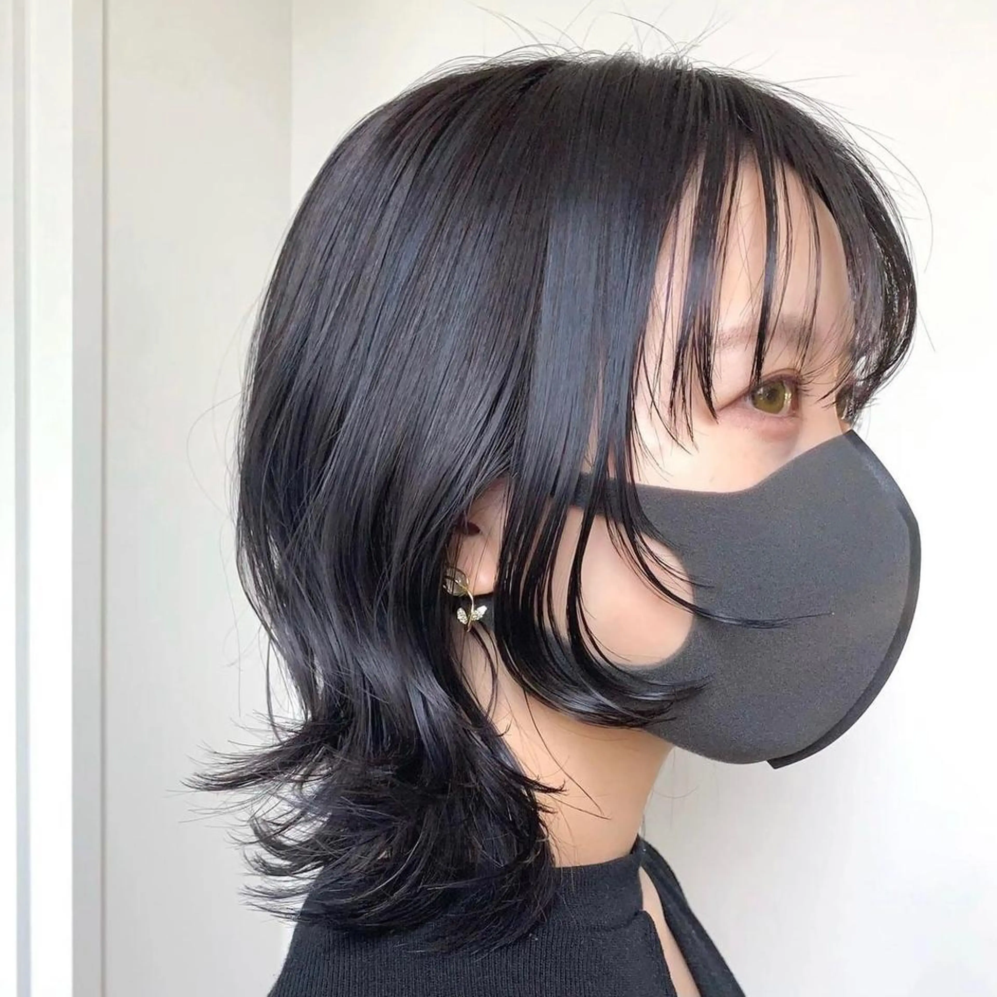 ミディアム カラー グレージュ ラベンダーカラー ラベンダーグレージュ ラベンダーグレー 韓国ヘア /男女☘️ 細江 美紅のヘアスタイル