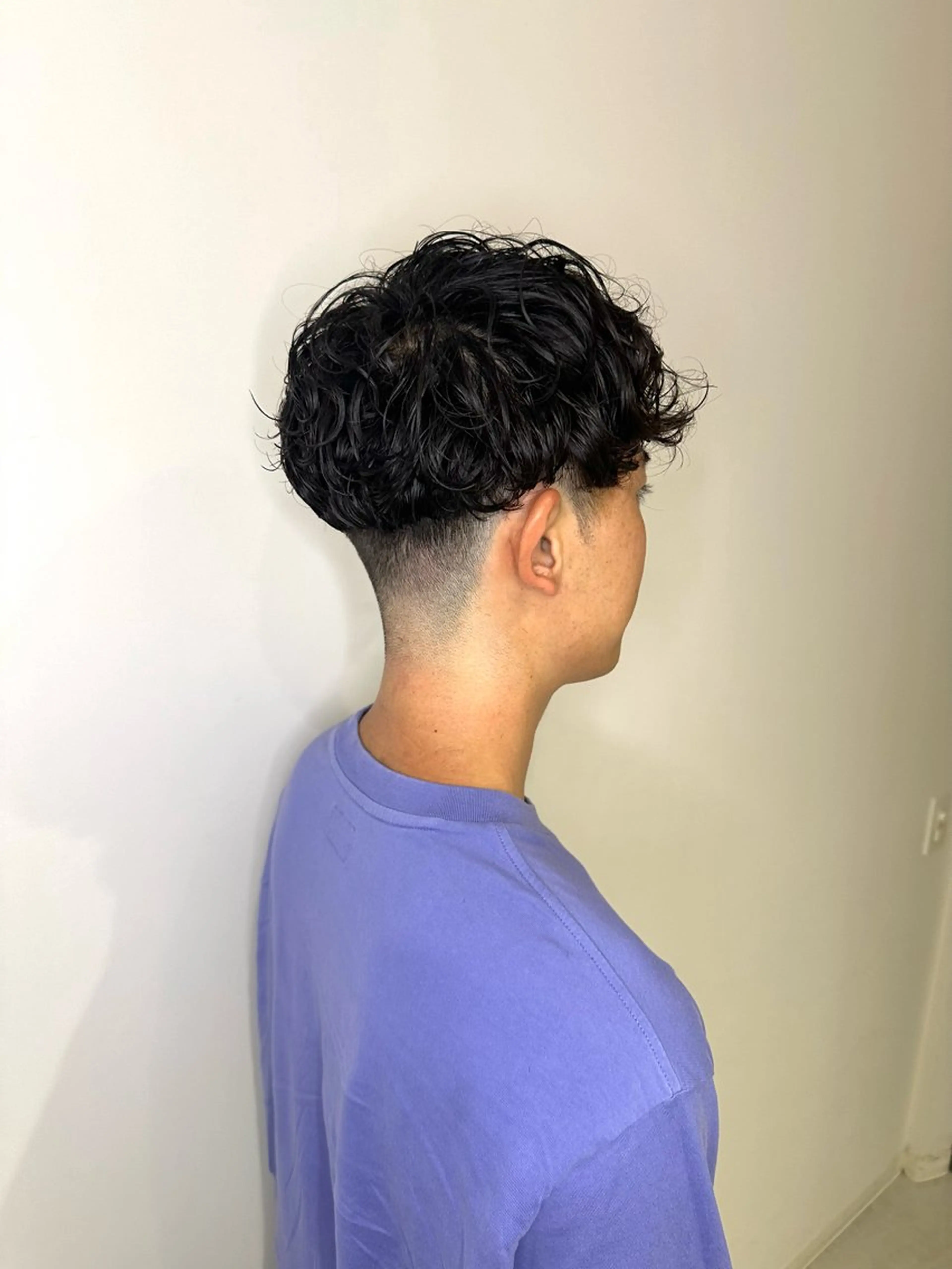 ショート パーマ メンズ スペインカール 🔥メンズ特化/ パーマ＆カット🌀のヘアスタイル