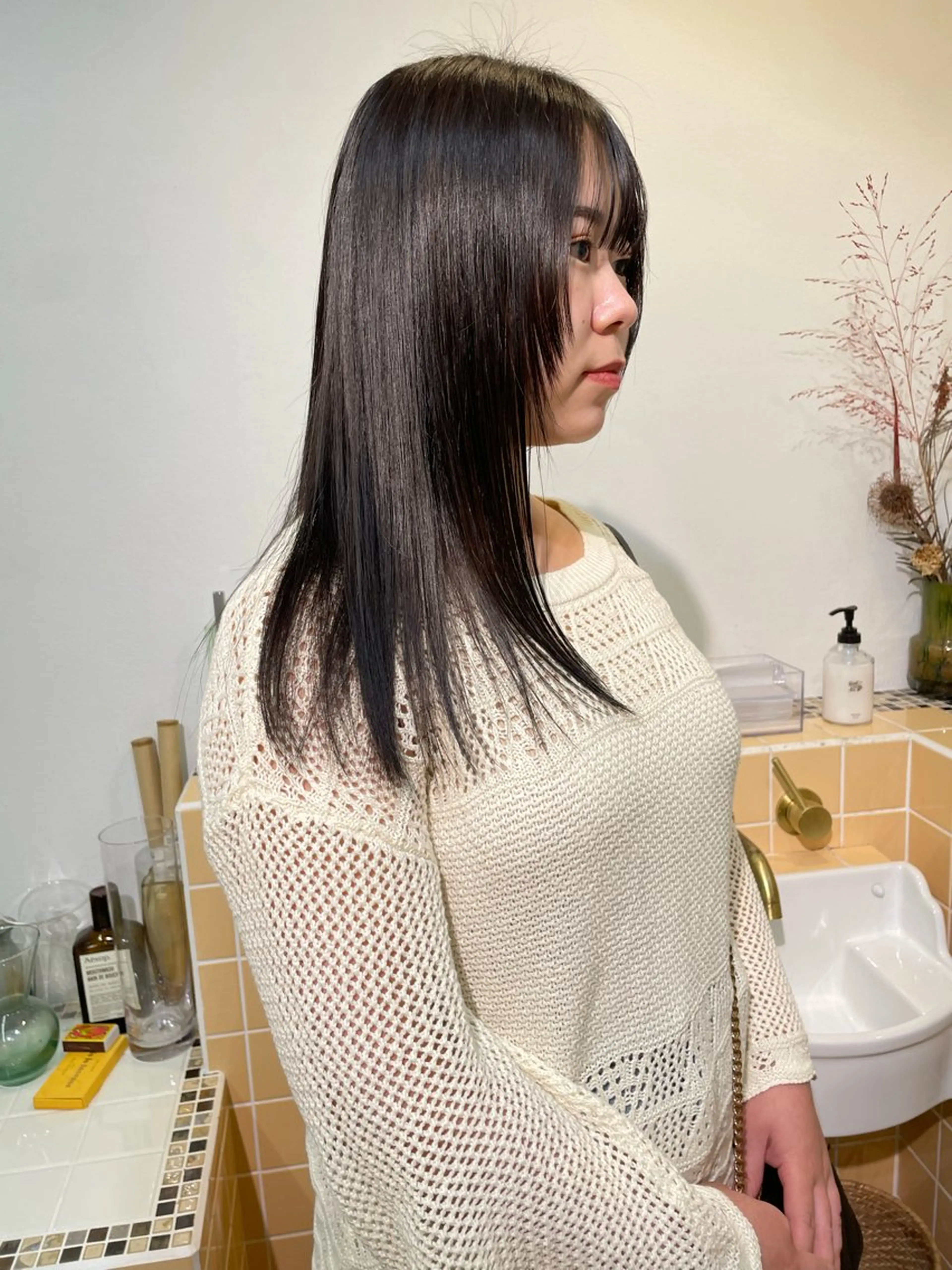 セミロング カラー カット ヘアカラー トリートメント sakura🌸 レイヤー/韓国ヘアのヘアスタイル