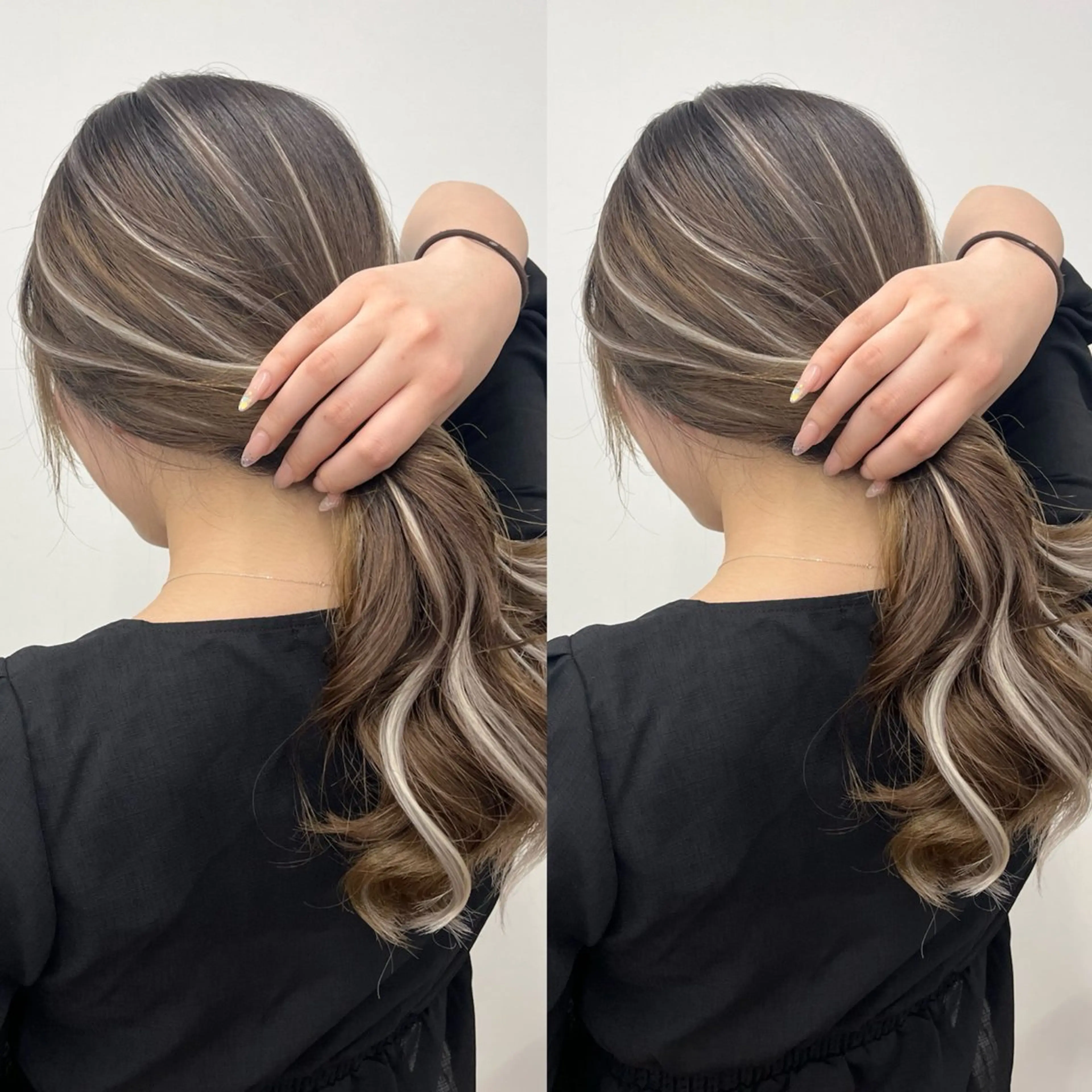 ロング カラー パーマ ヘアアレンジ ベージュカラー 顔周りカット 髪質改善 レイヤーカット トリートメント エクステ 💎髪質改善特化💎 RUITOのヘアスタイル