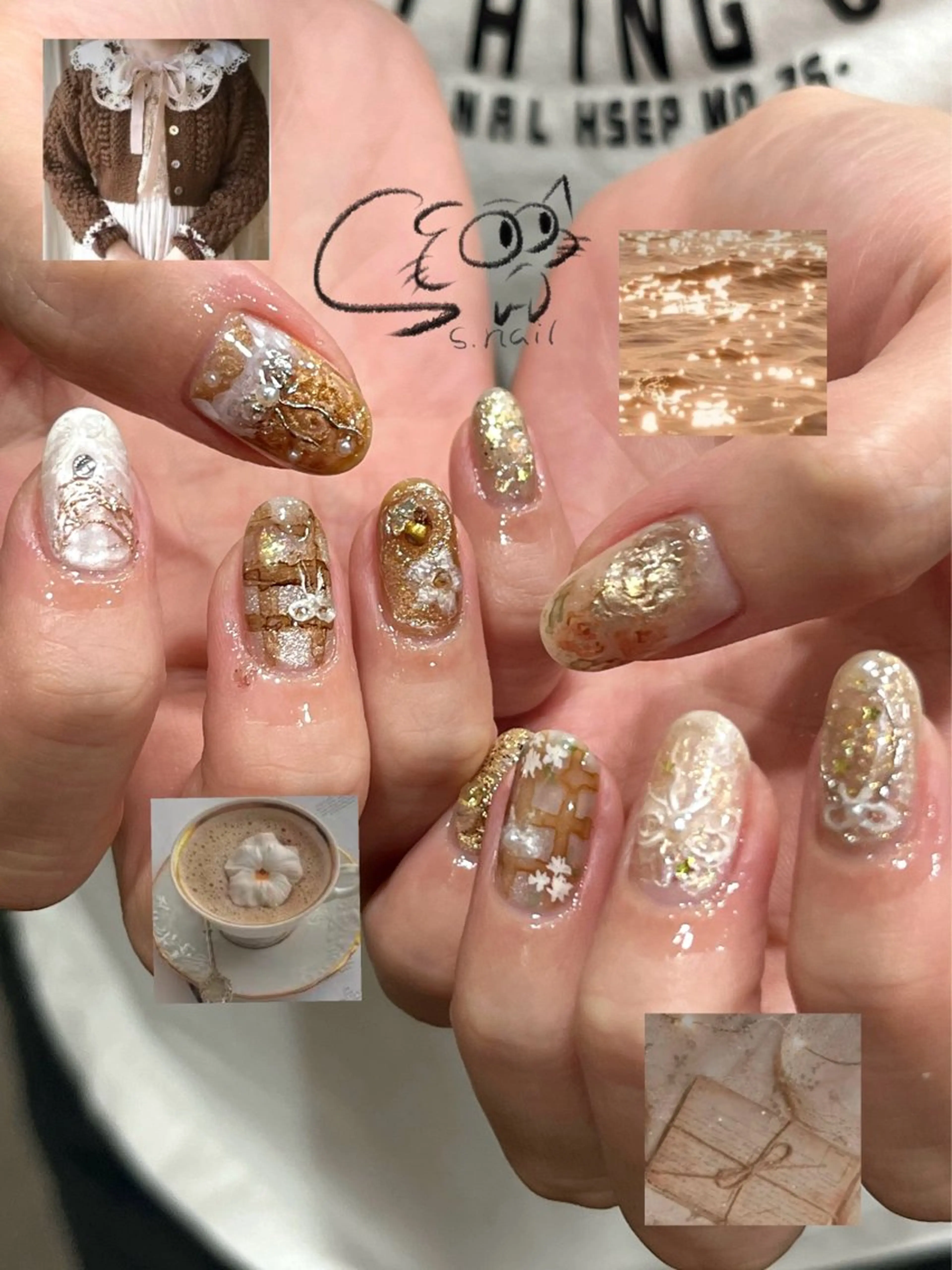ネイル アートネイル チークネイル フレンチネイル グラデーション マグネットネイル S.nail _のネイルデザイン
