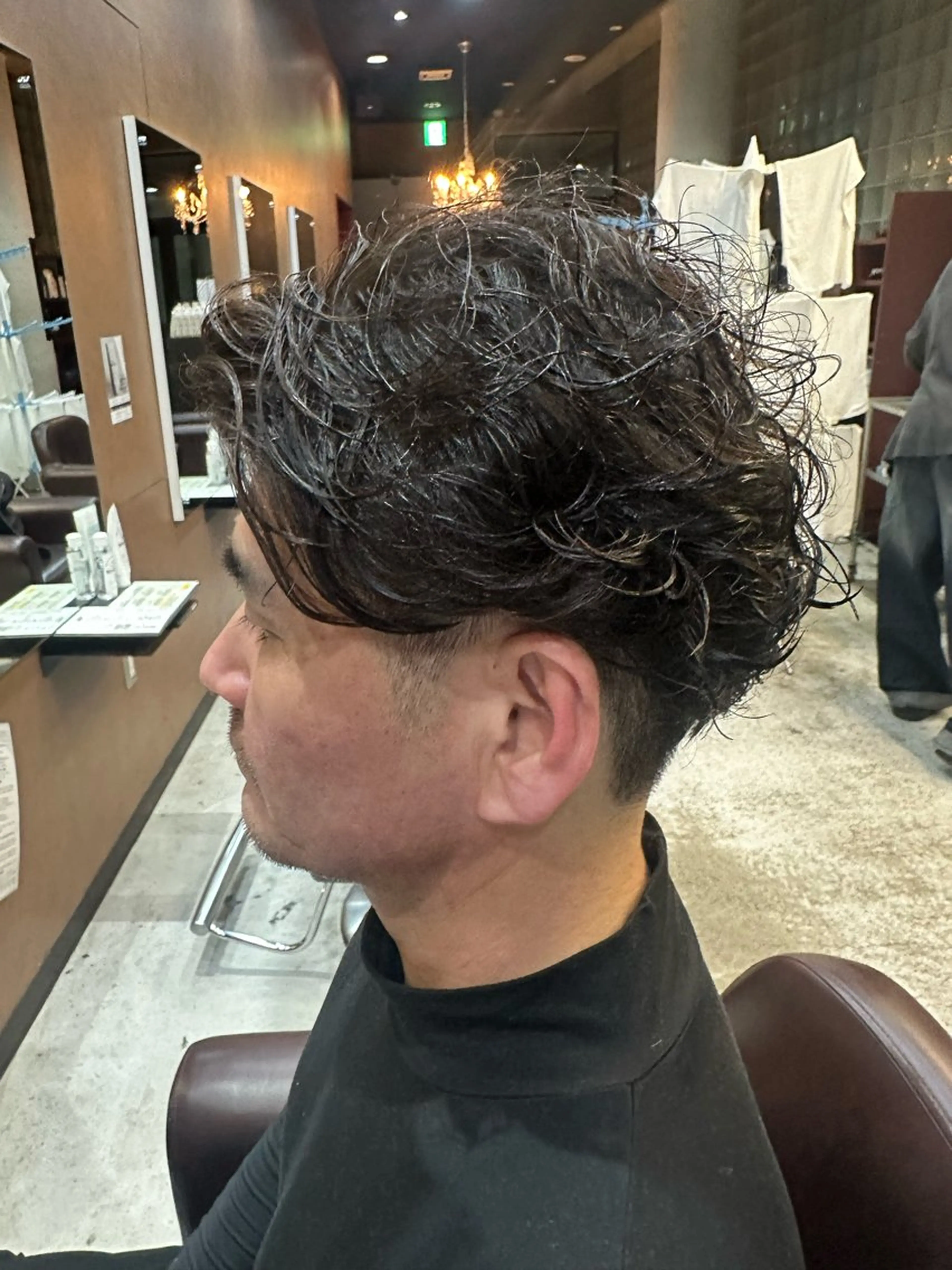 パーマ メンズ メンズパーマ スパイラルパーマ カット パーマ 岩永 大夢のヘアスタイル