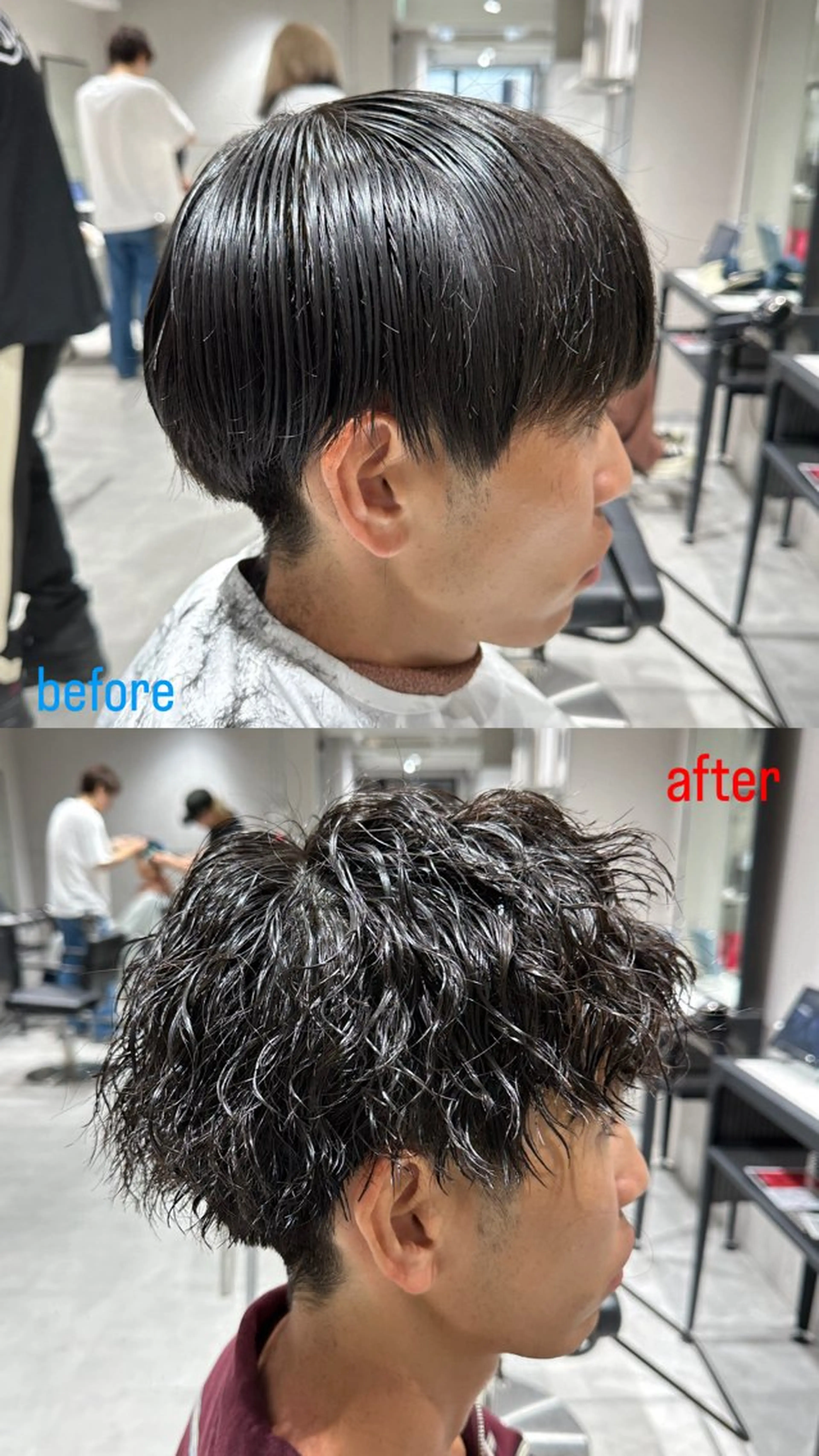 ショート メンズ メンズパーマ 刈り上げ カット パーマ 🍀メンズパーマ職人 池袋🍀Yuraのヘアスタイル