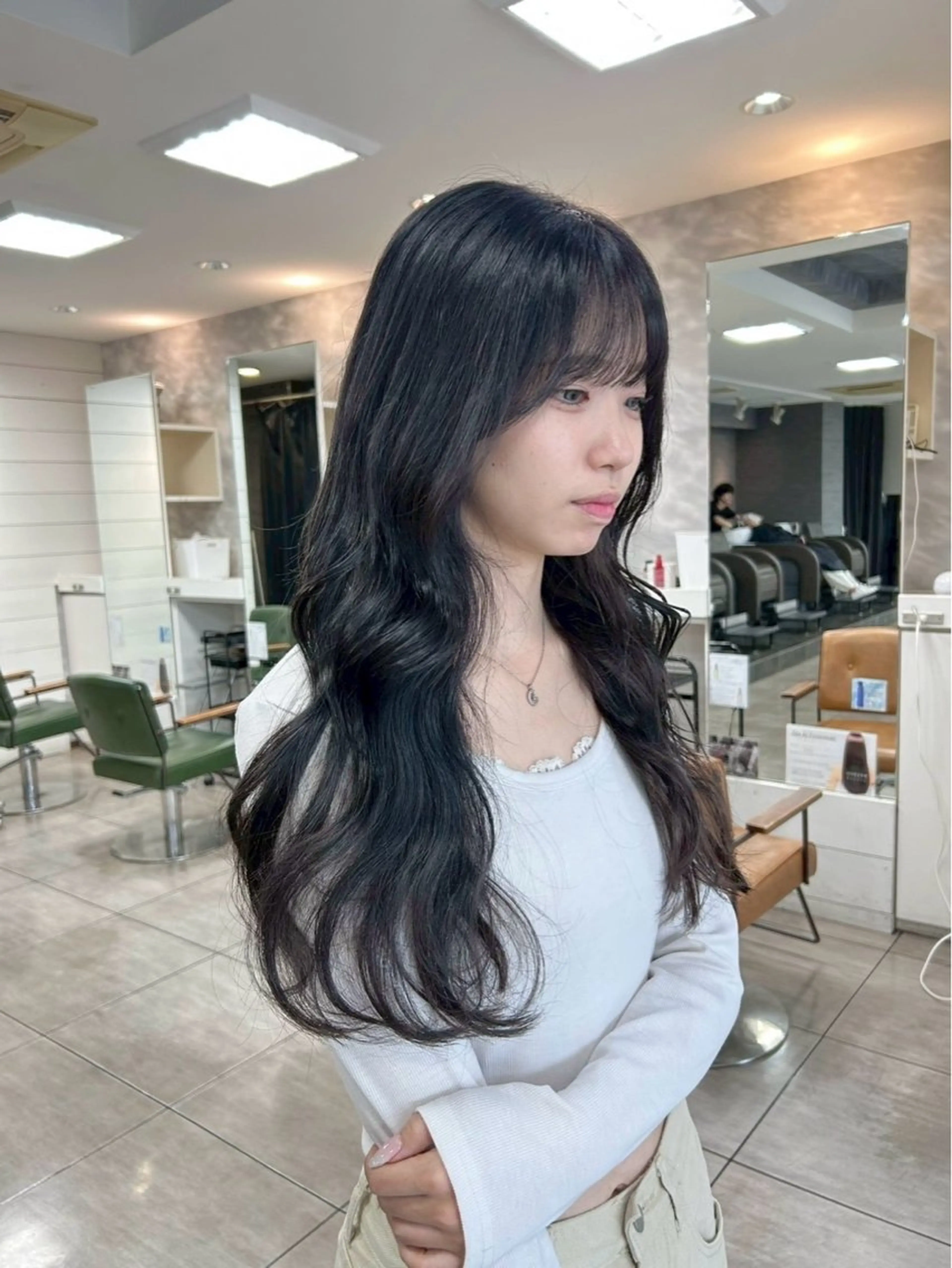 ロング パープルカラー ロング カット ヘアカラー 🫧艶髪カラー🫧 森本くるみのヘアスタイル