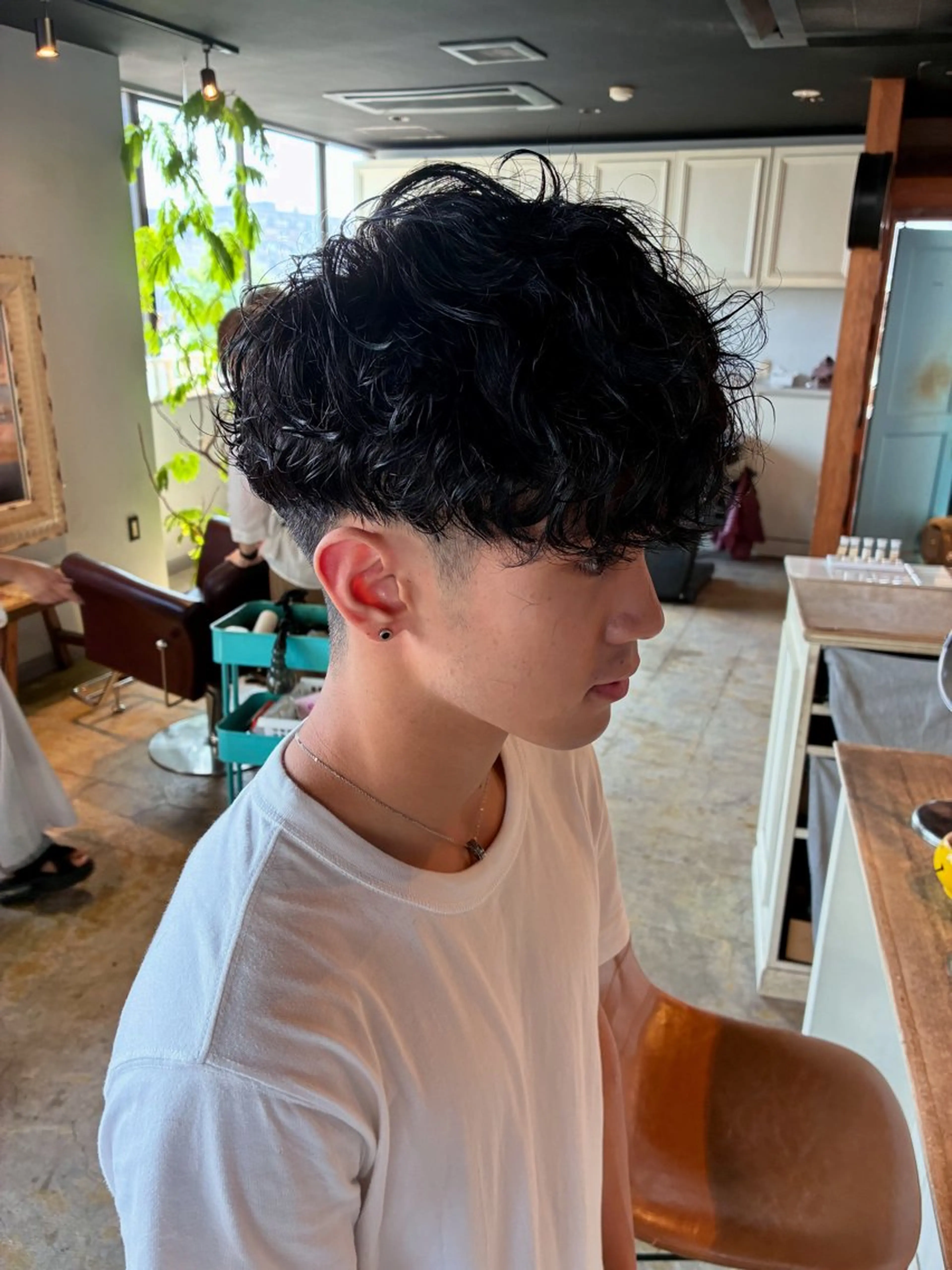 パーマ メンズ カット パーマ トリートメント 新規再来率No.1 金山/メンズパーマのヘアスタイル