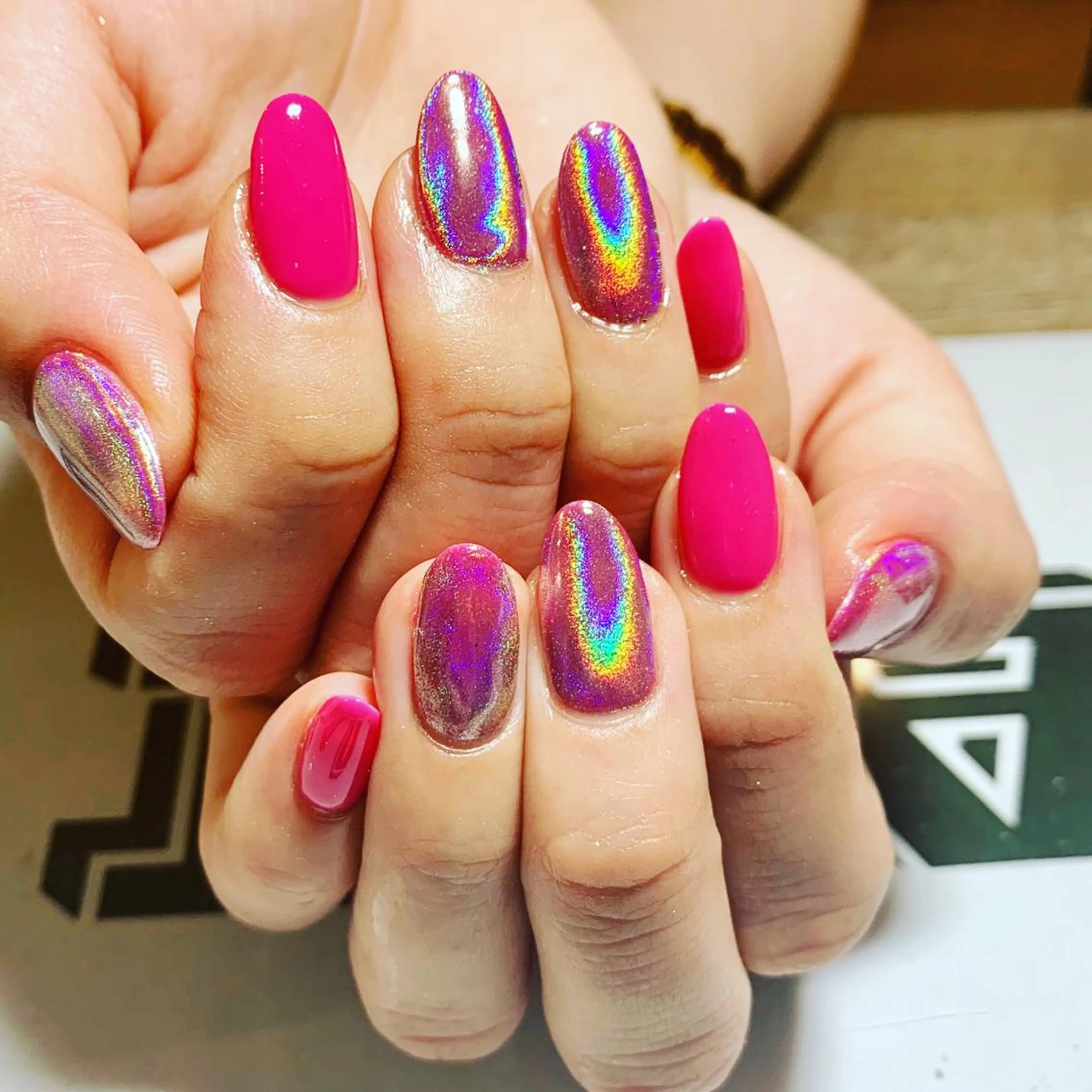 ネイル ミラーネイル JuniNail 주니네일🇰🇷suのネイルデザイン