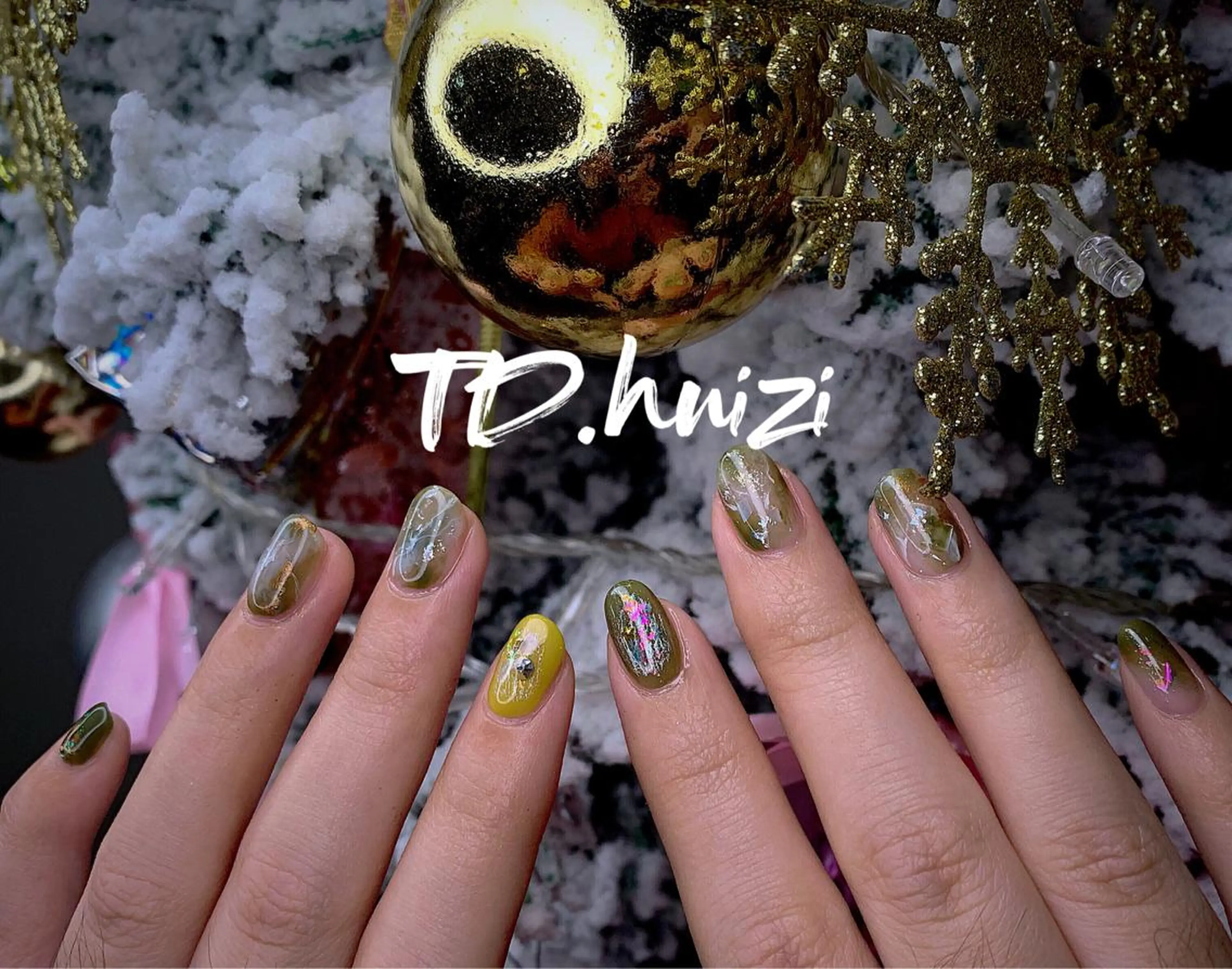 ショート めぐみのネイルサロン スタッフ練習のネイルデザイン