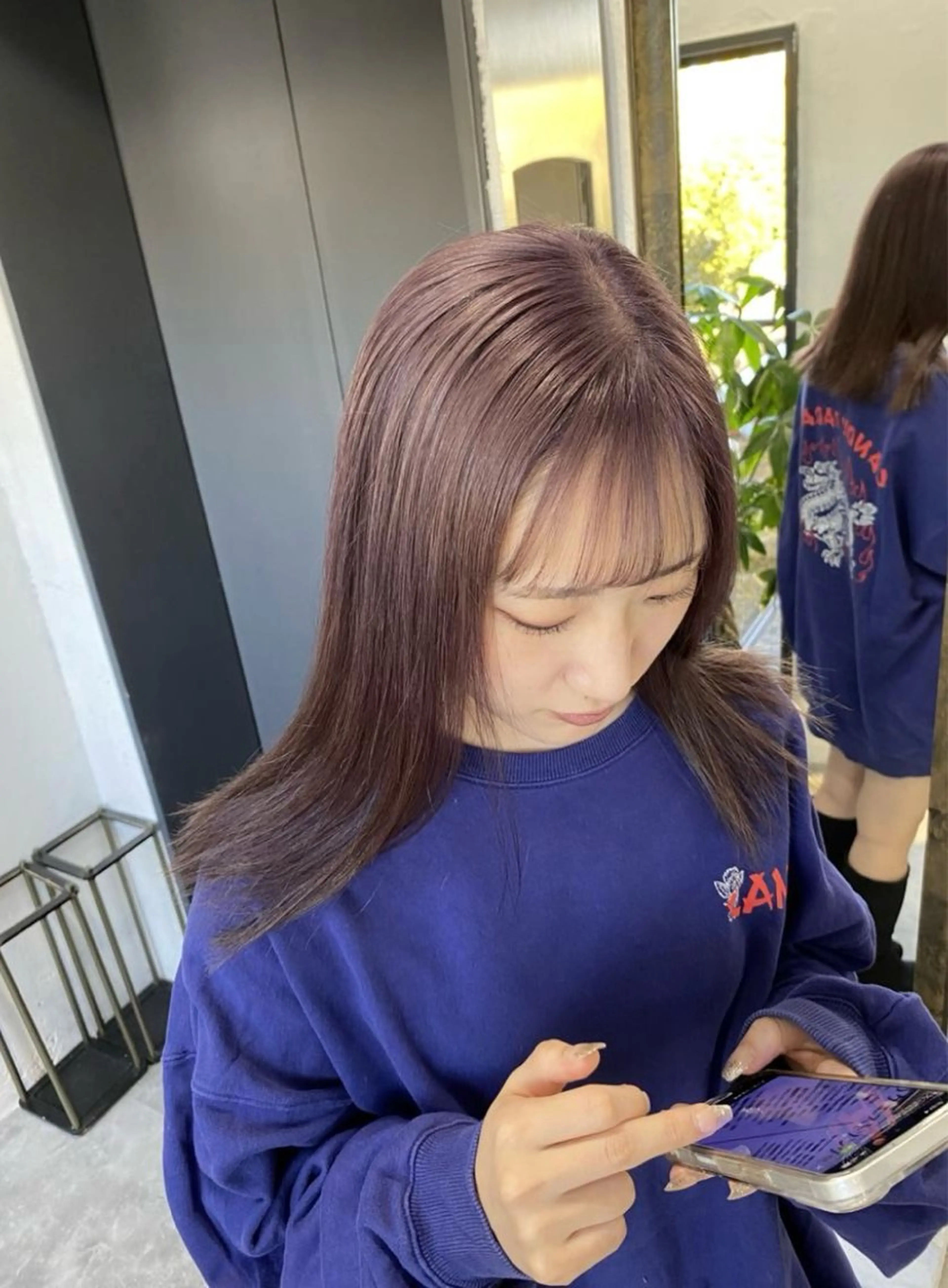 ミディアム カラー 髪質改善/ハイトーン MOLAのヘアスタイル