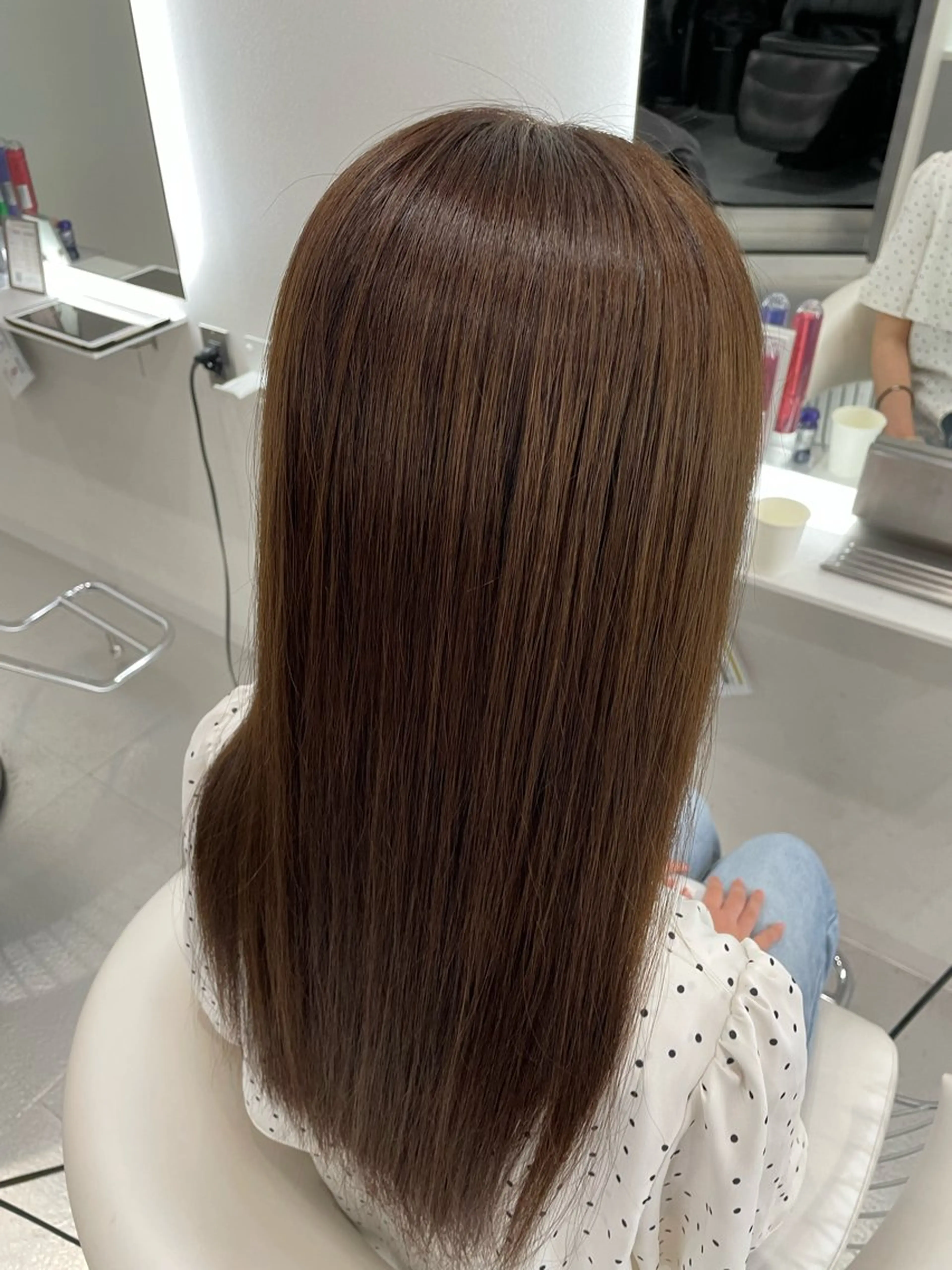 カラー ブリーチ ブリーチなしカラー 野崎/パーマ /天王寺のヘアスタイル