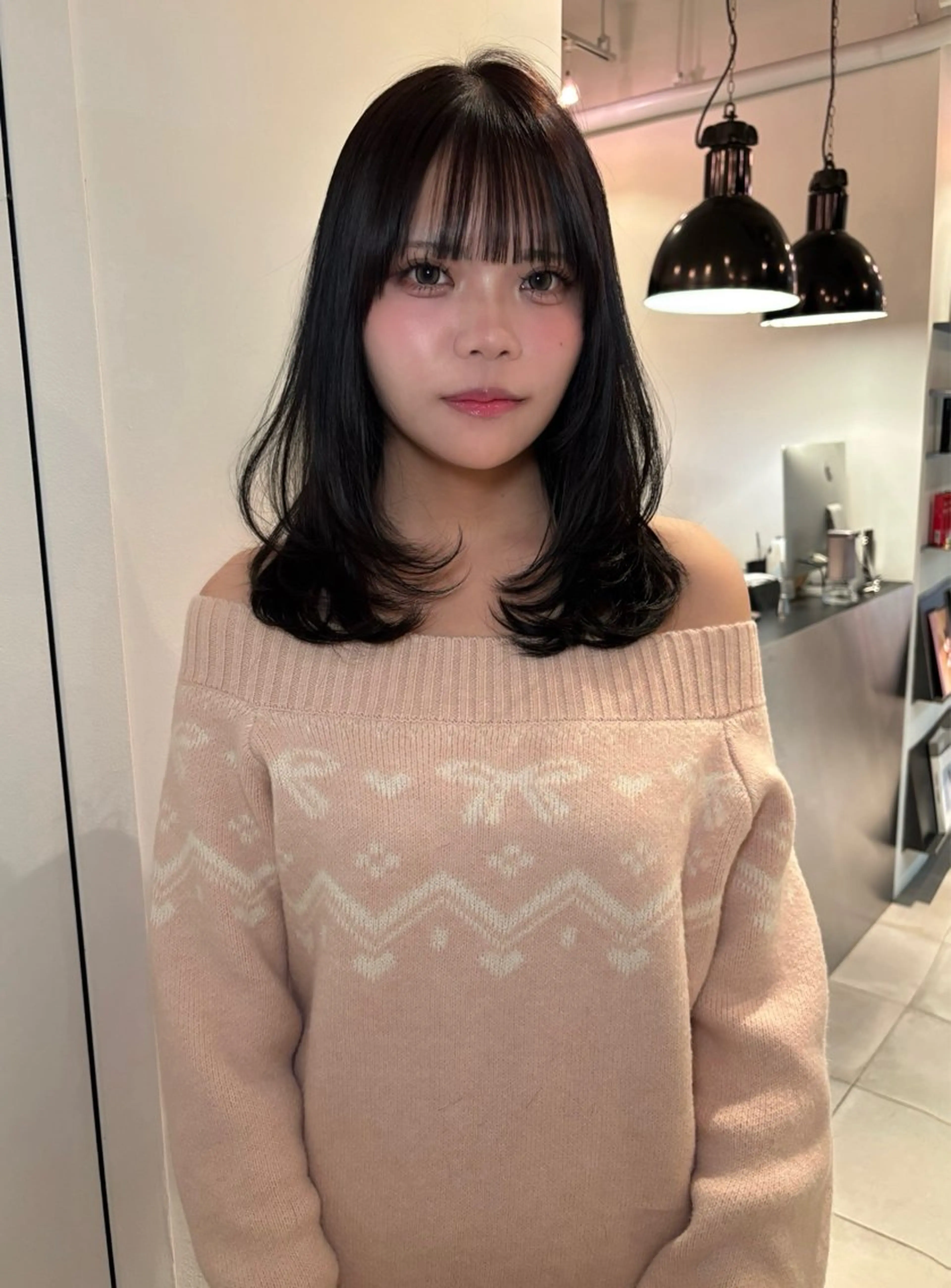 ミディアム カラー カット ヘアカラー riria/ボブ /透明感カラー🎀のヘアスタイル