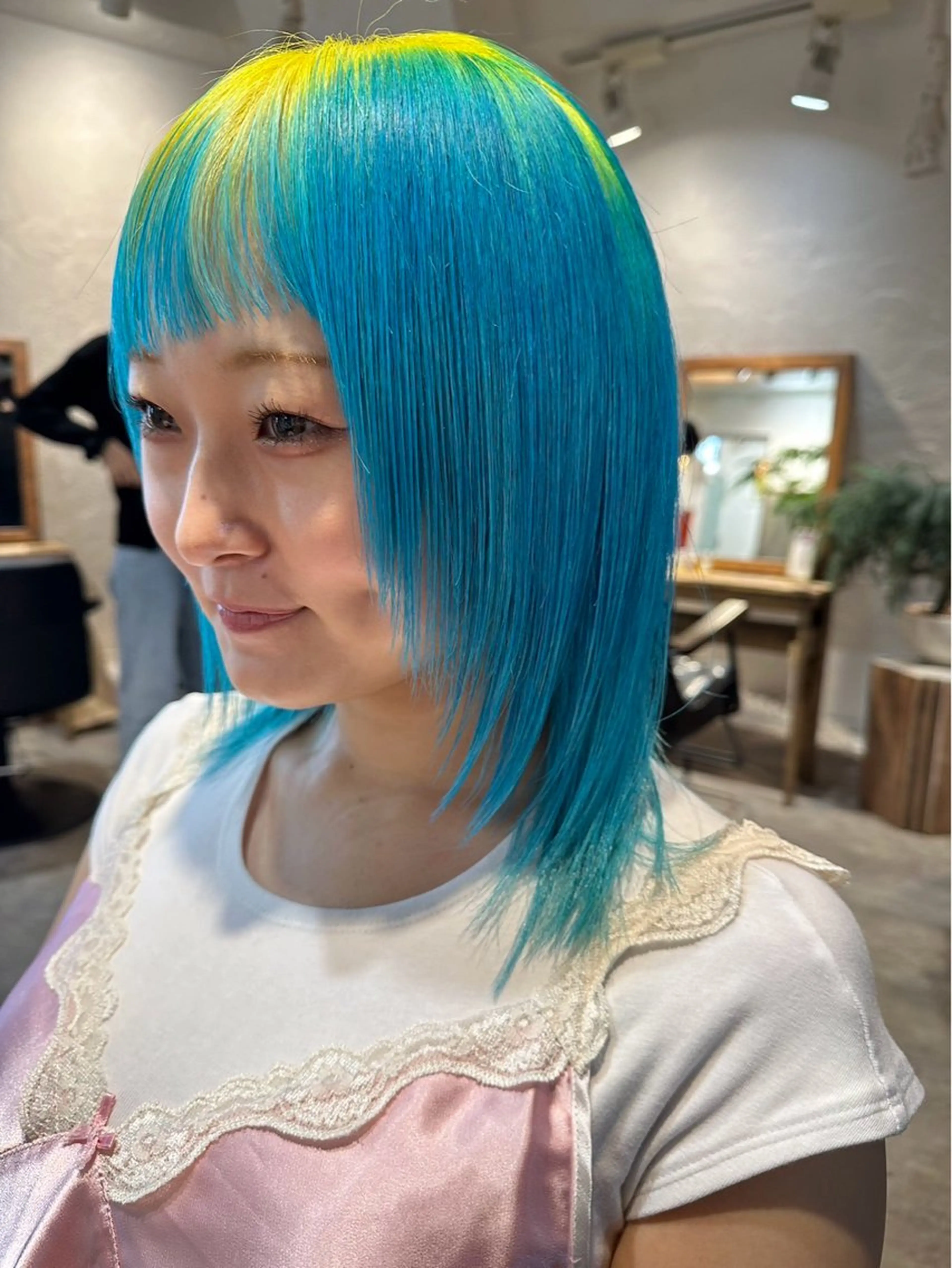 ミディアム 新宿/髪質改善 艶カラー👶Renaのヘアスタイル