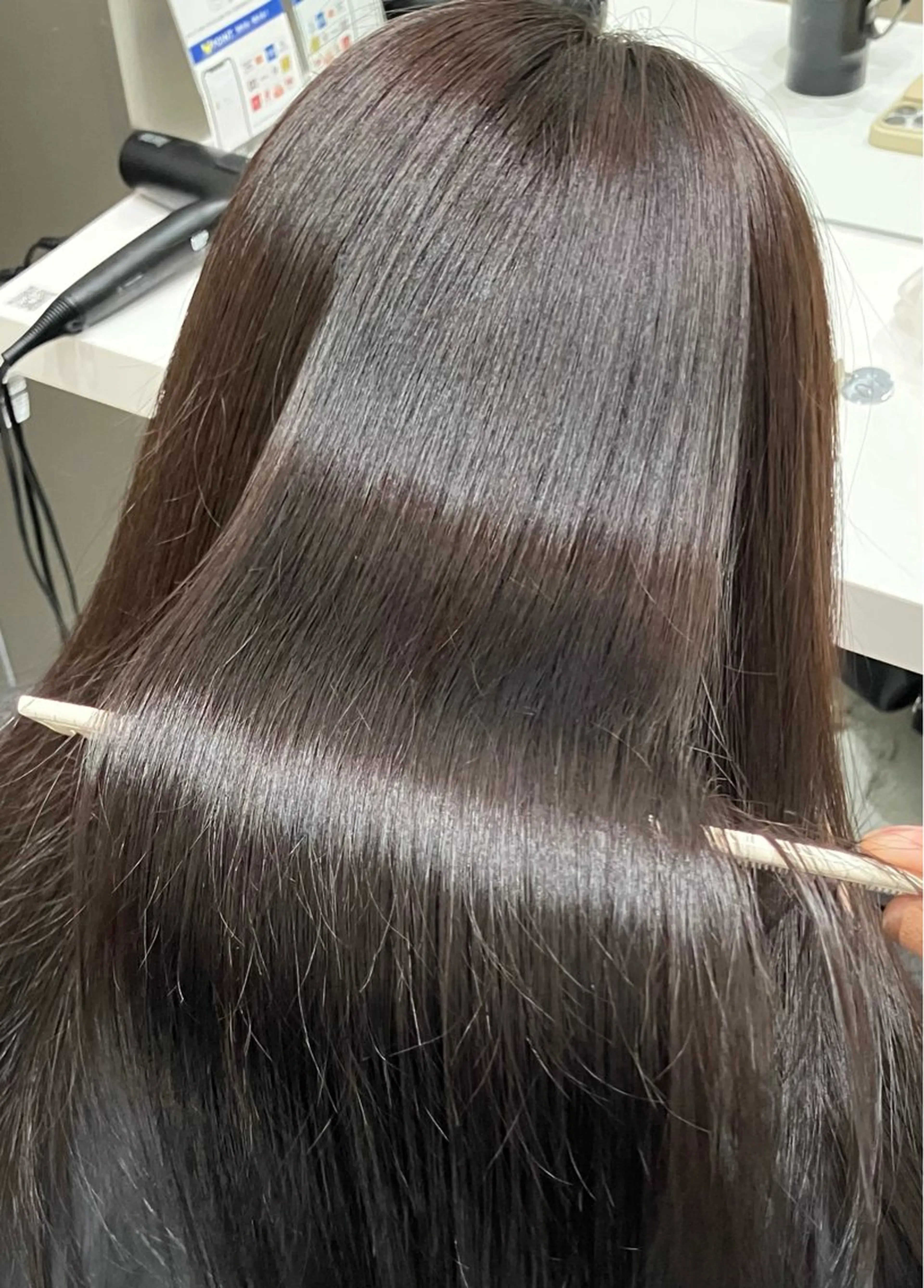 ロング カラー カット ヘアカラー トリートメント 💖ブリーチなし透明 感💖ASAHIのヘアスタイル