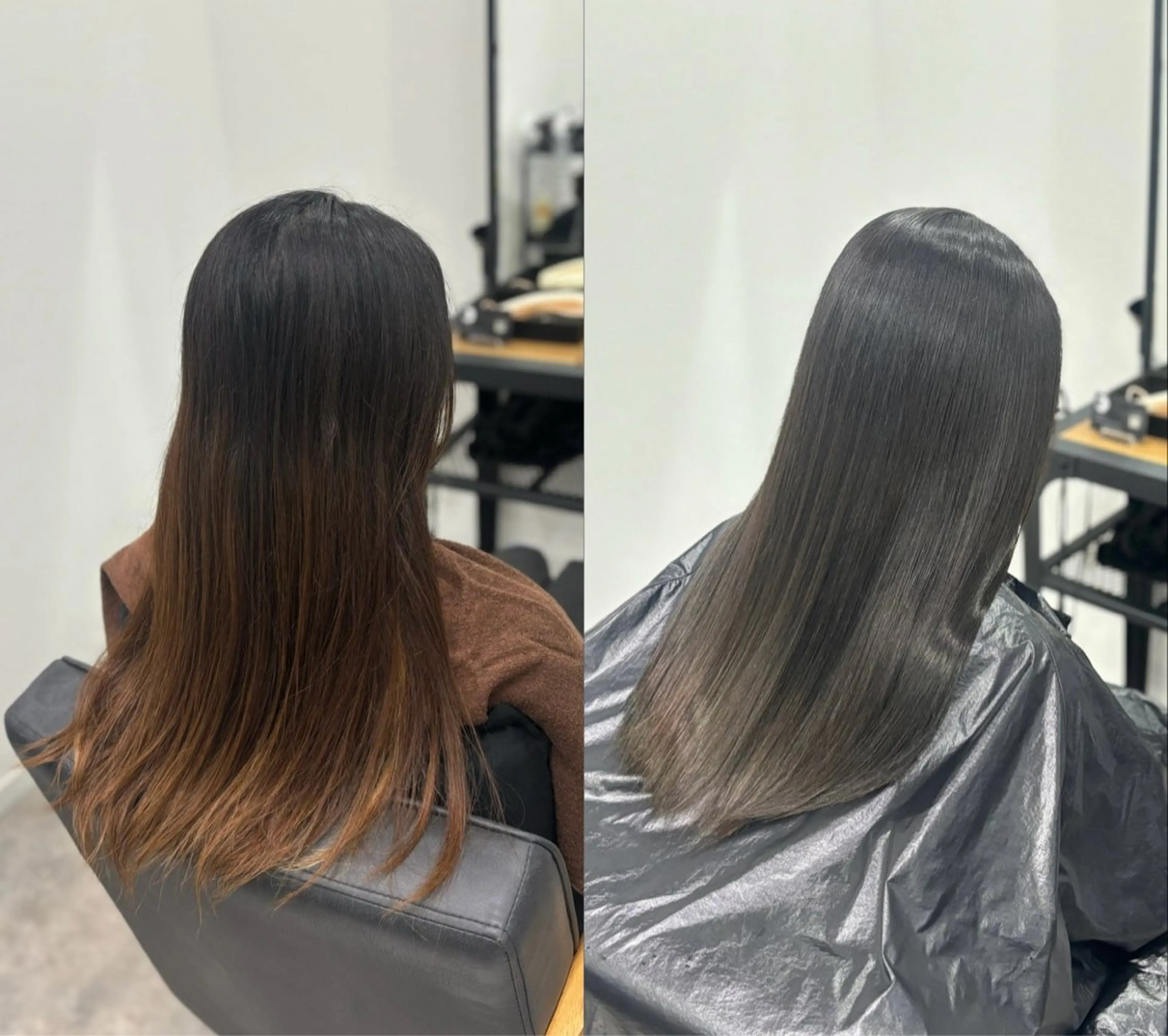 カラー 岸田 瑠美のヘアスタイル