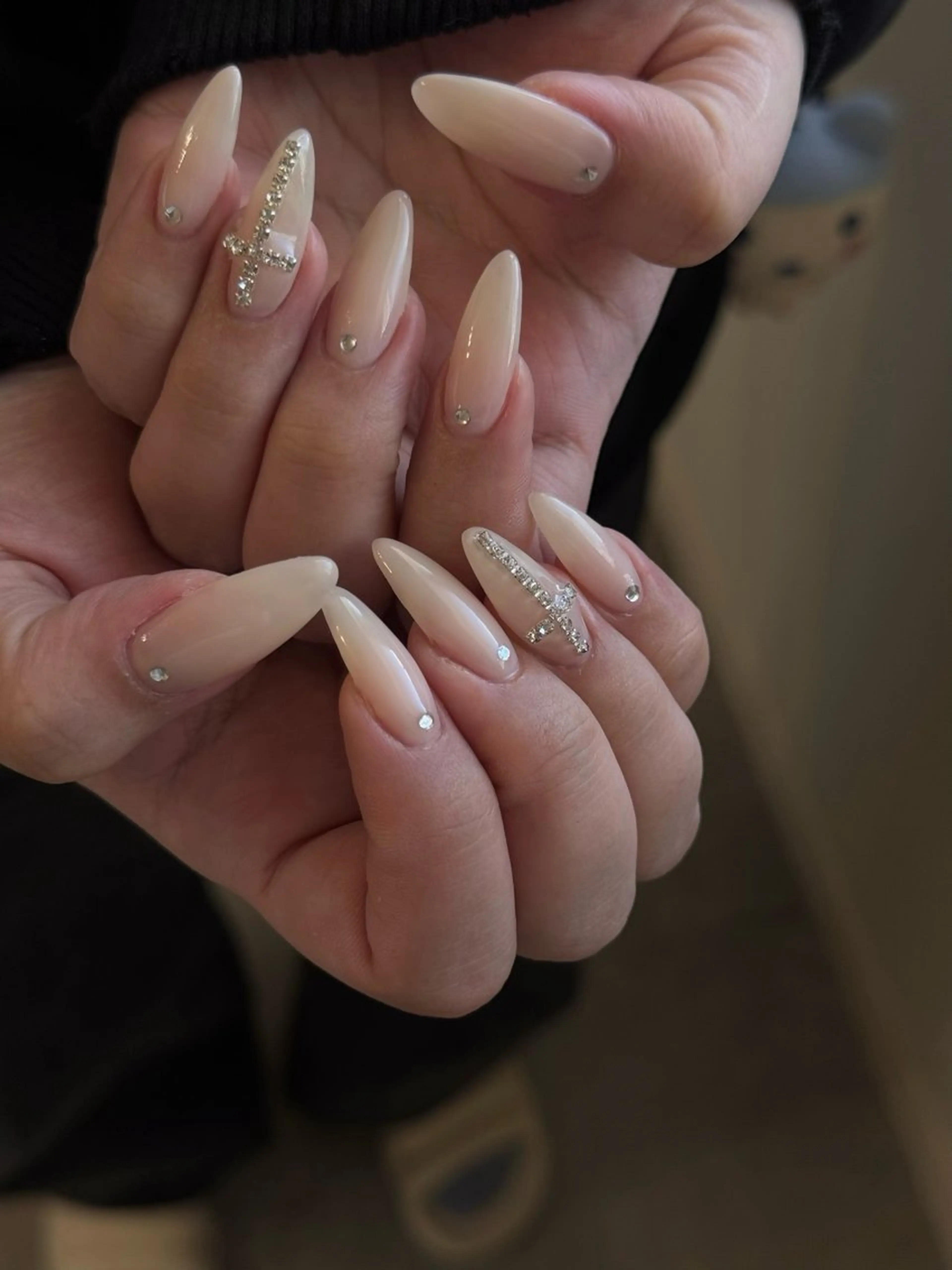 【ジェルチップ】長さだし10本 simpleの写真