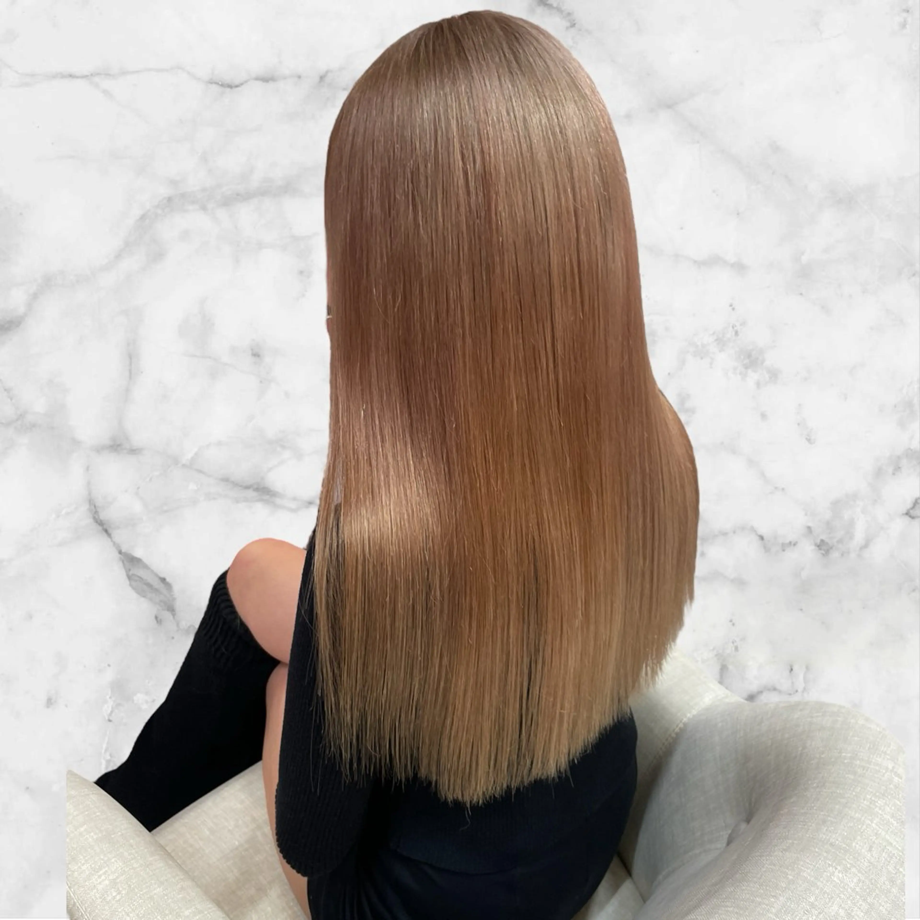 ロング カラー ベージュカラー ブリーチ プルシールエクステ/ ハイトーン/ブリーチのヘアスタイル