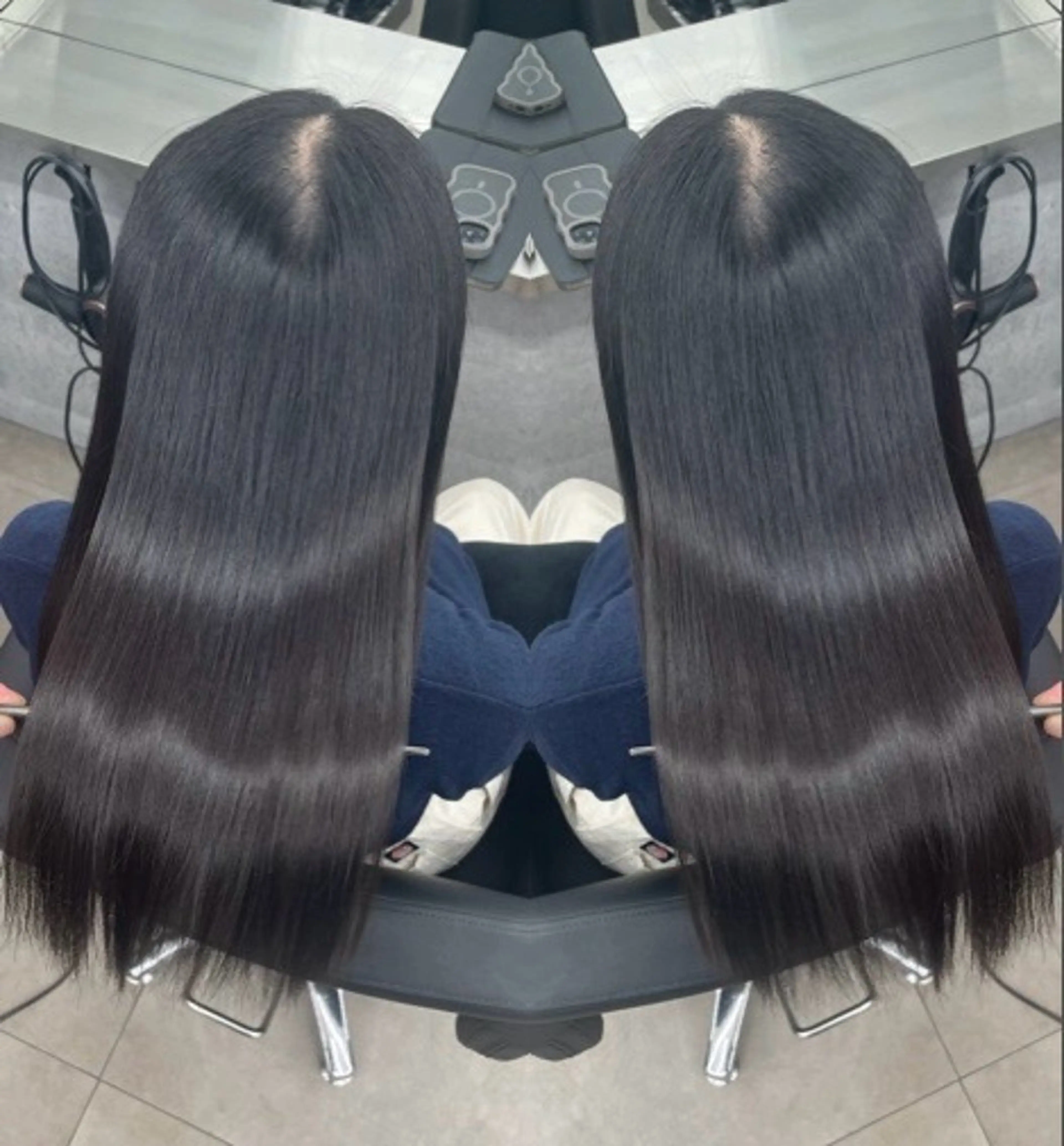 ロング 髪質改善 レイヤーカット 縮毛矯正 カット トリートメント 🌈新宿縮毛矯正 No.1 SORAのヘアスタイル