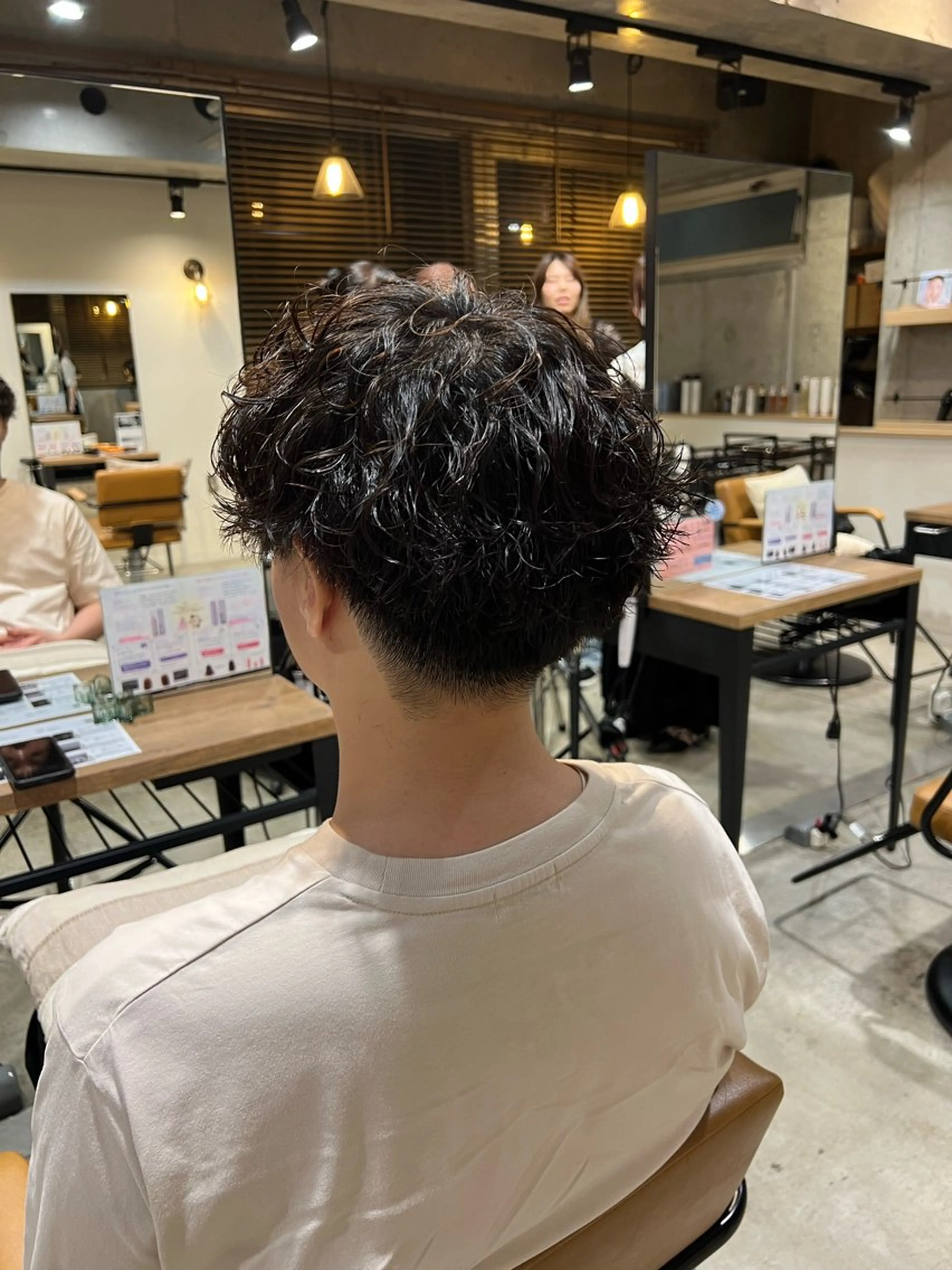 メンズ カット パーマ Fuka ⭐️💫のヘアスタイル