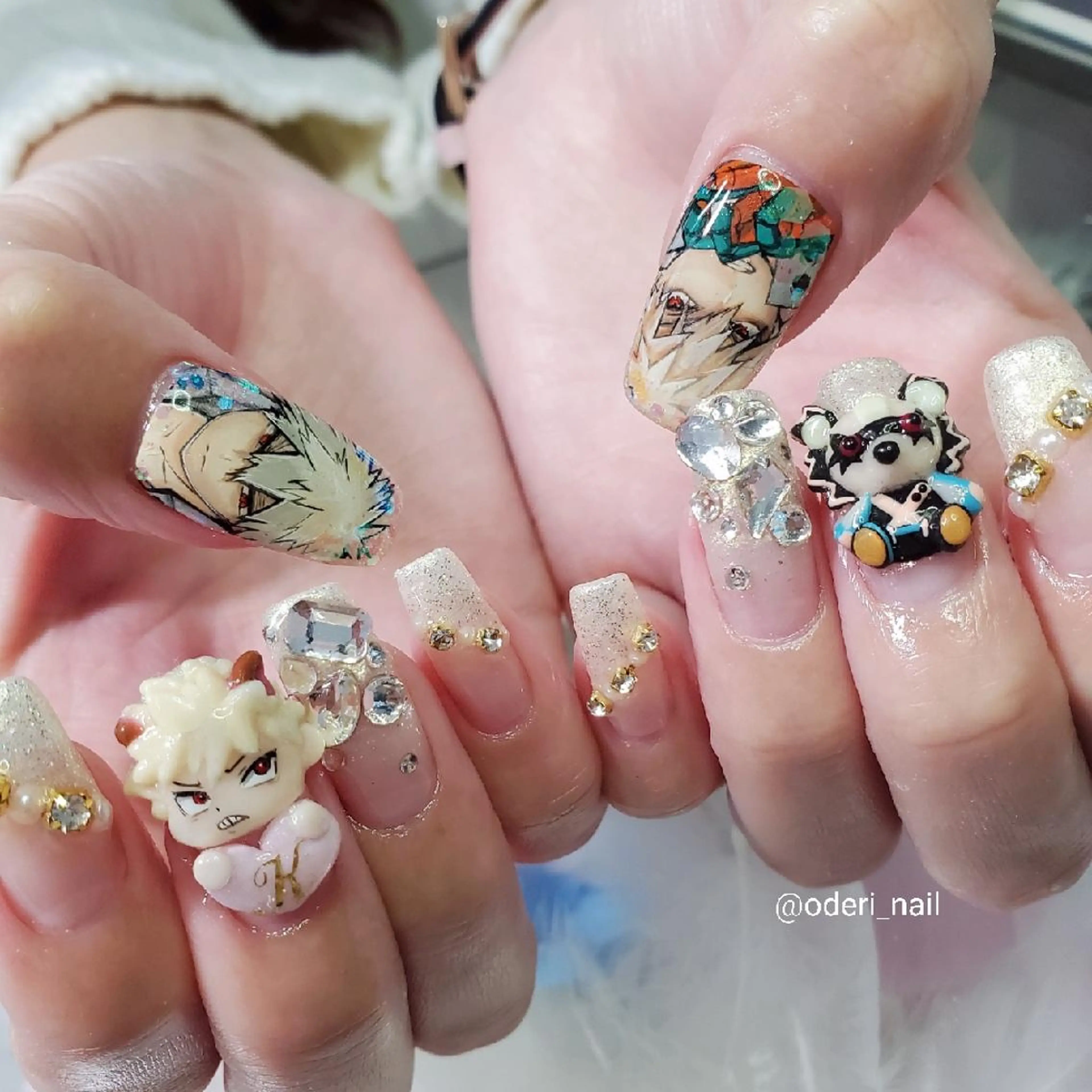 ネイル アートネイル ジェルネイル おで@ oderi_nailのネイルデザイン