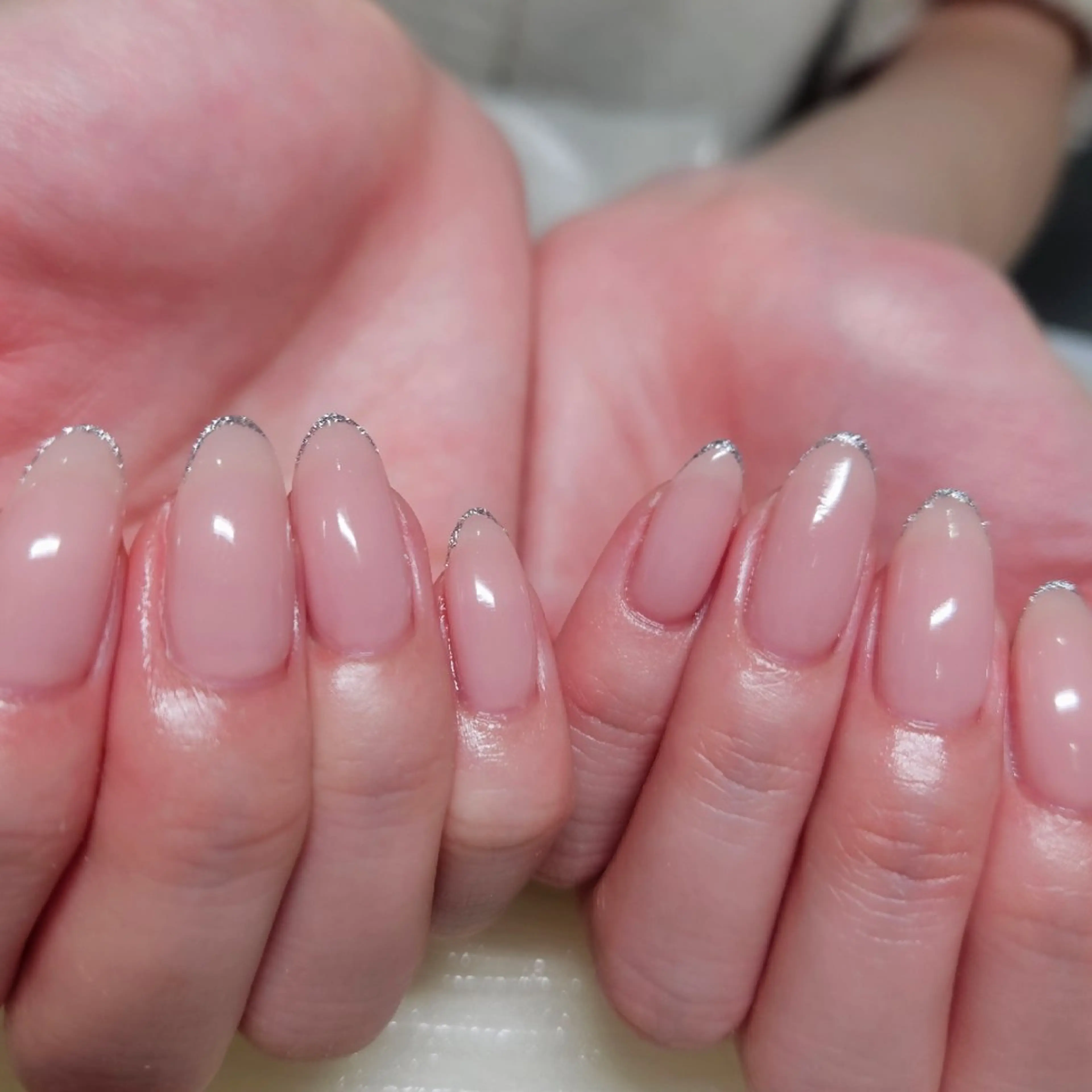 ネイル ラメ(グリッター) ワンカラーネイル ハンドネイル nagisa 🩰🫧のネイルデザイン