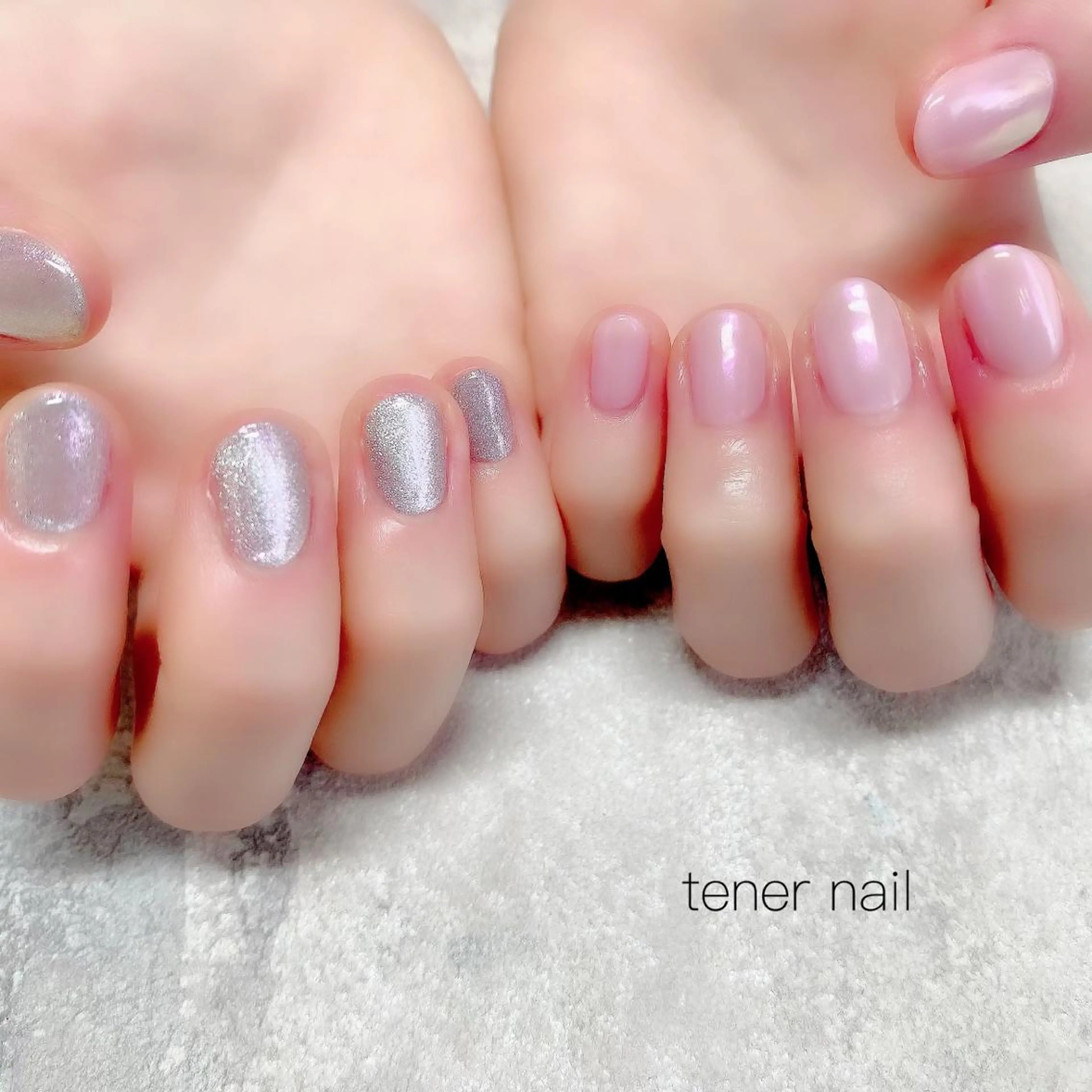 ネイル オーロラネイル マグネットネイル ミラーネイル テネルネイル tener nailのネイルデザイン
