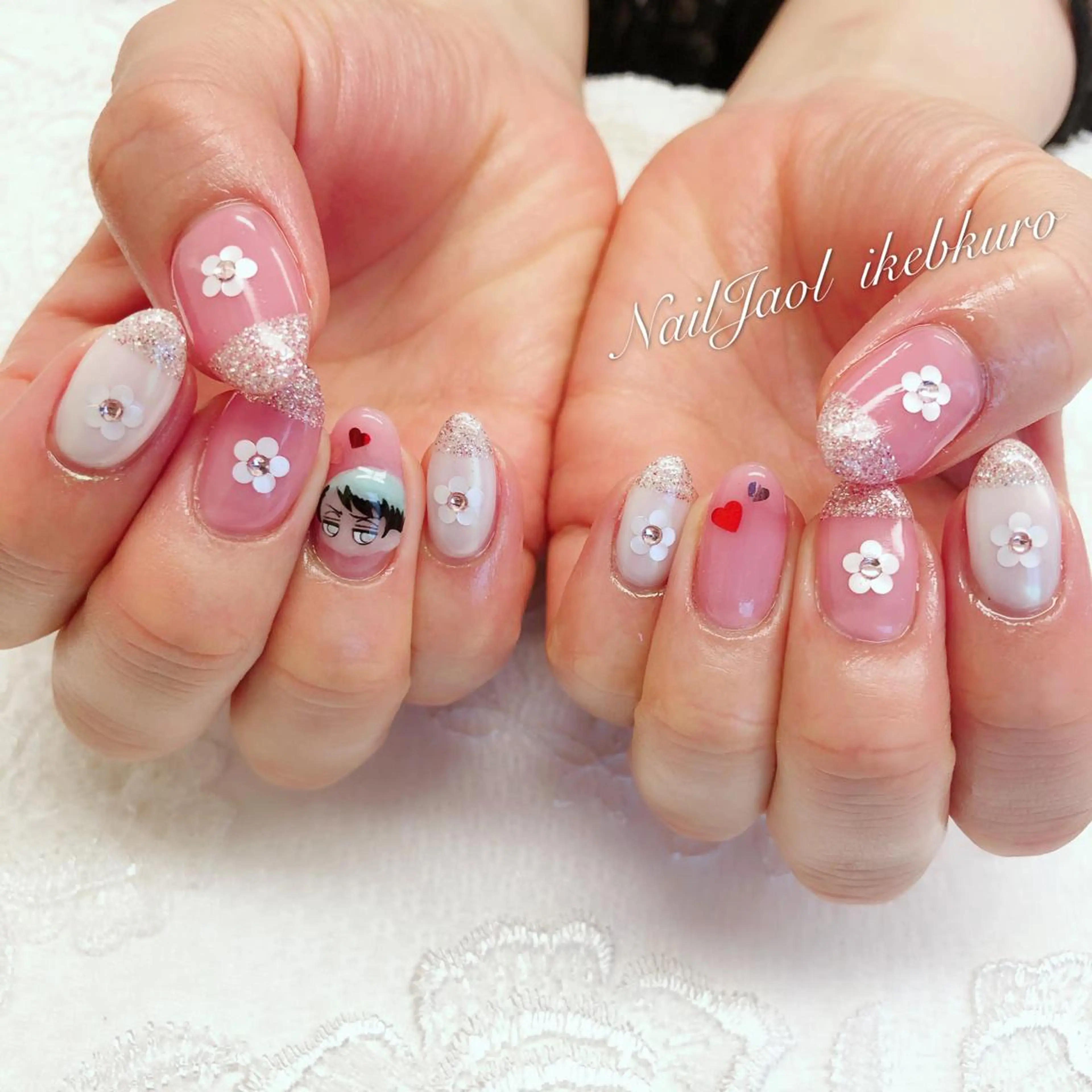 セミロング ネイルJaol 池袋のネイルデザイン