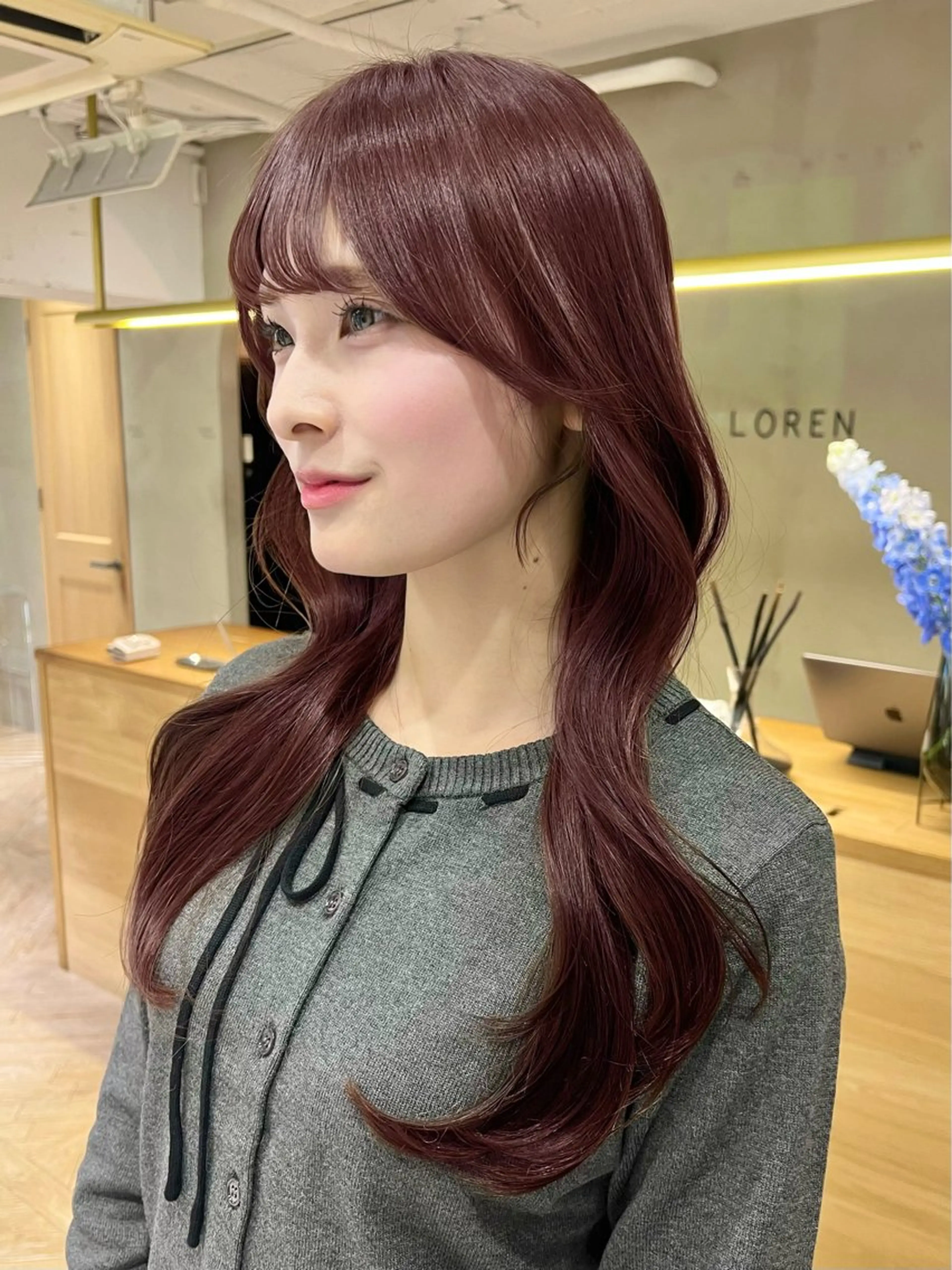 ロング カラー カット ヘアカラー トリートメント レイヤーカット/暖色 カラー/mao🎀のヘアスタイル