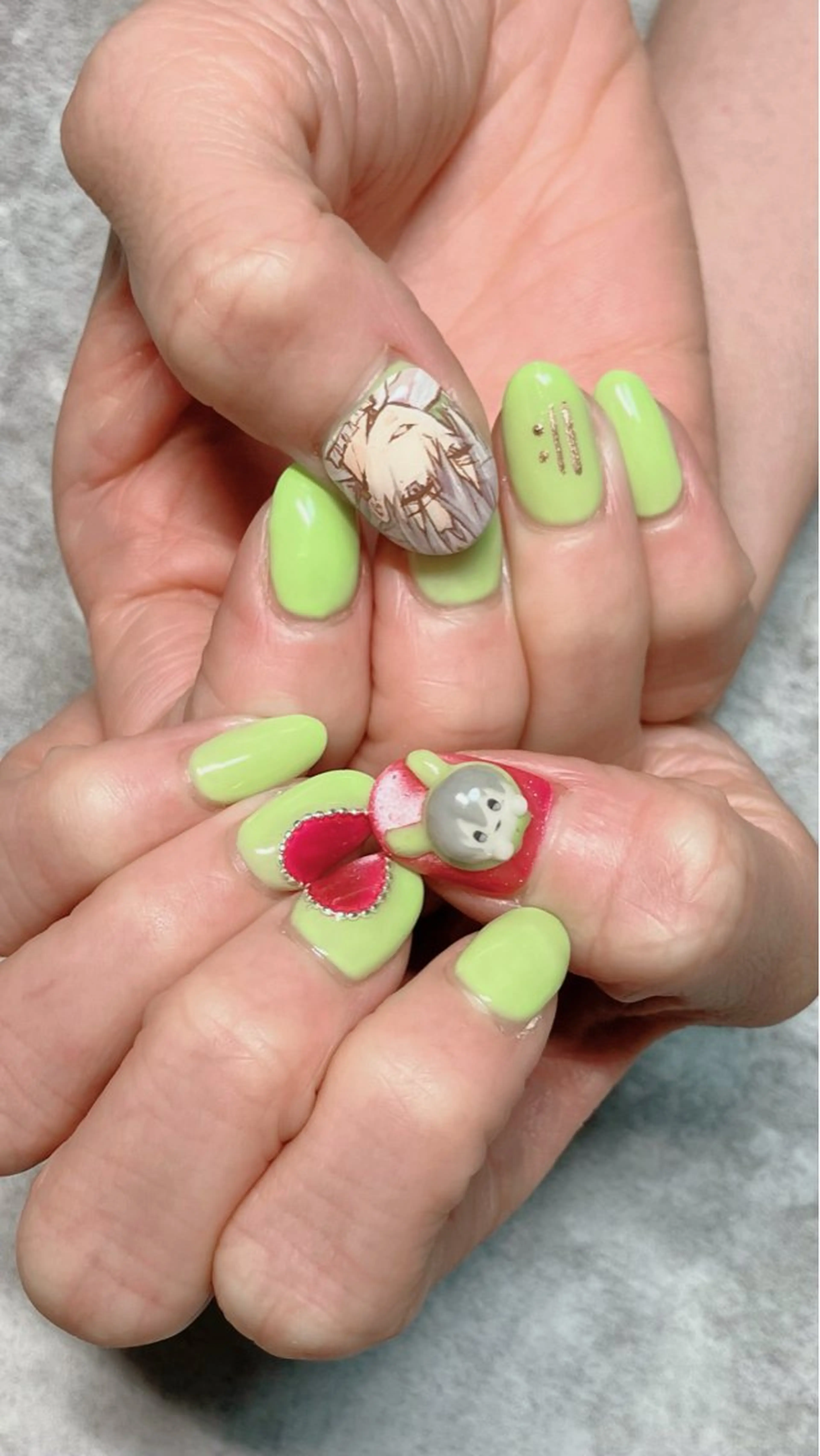 ネイル ハンドネイル ハンドケア shino🌟 痛ネイルのネイルデザイン