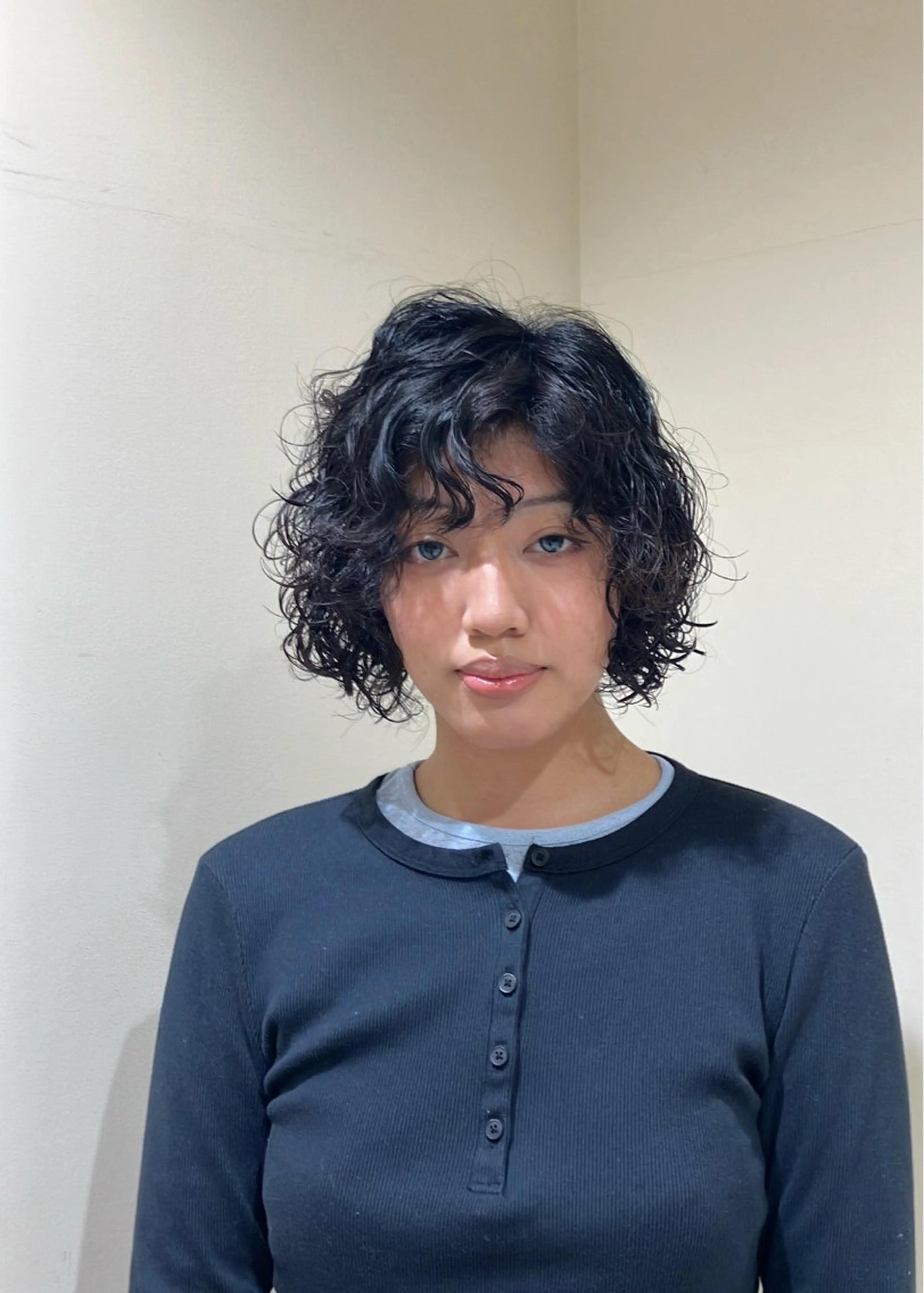 ミディアム パーマ カット パーマ 久野紗愛 【髪質改善　艶髪】のヘアスタイル