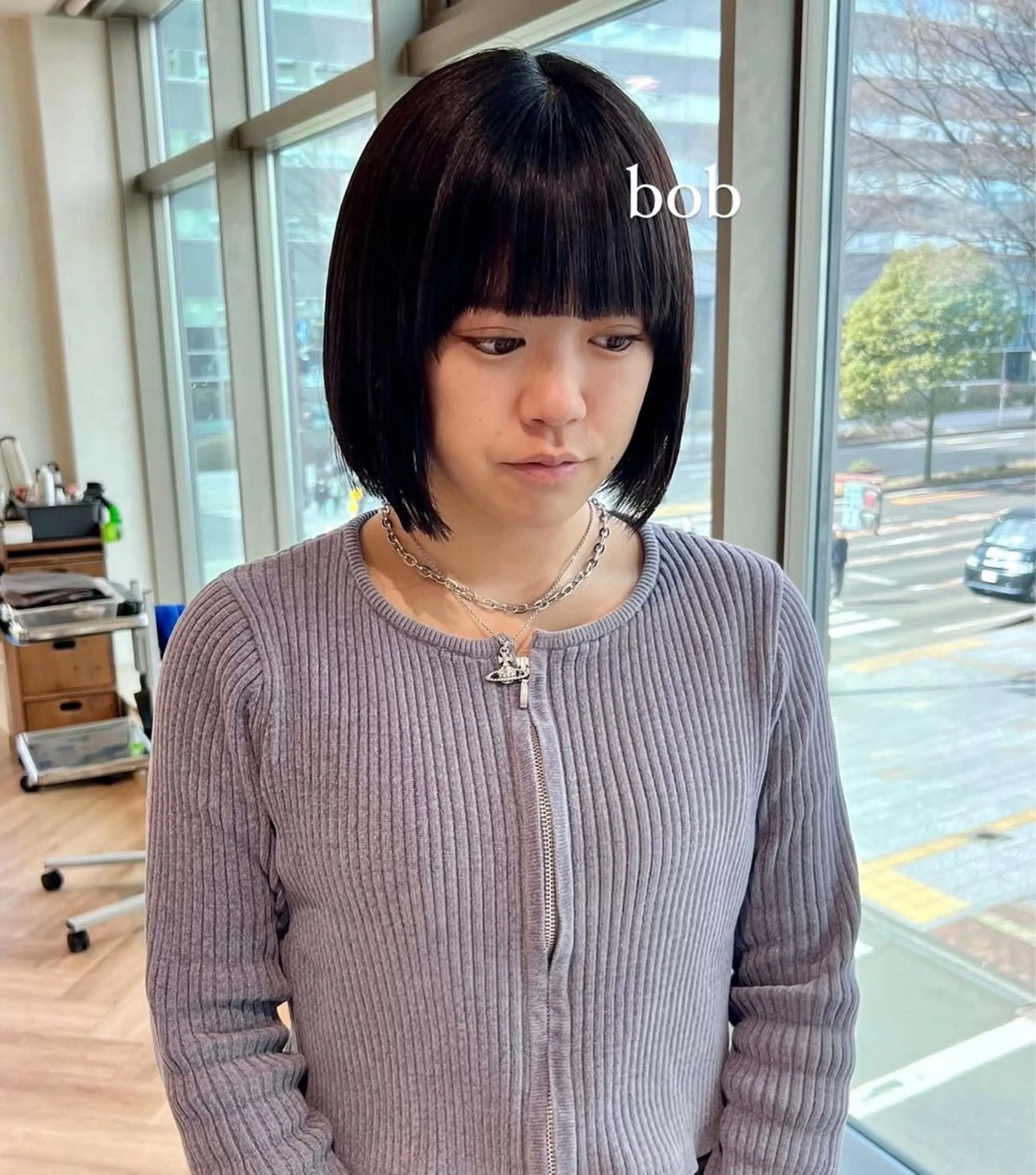 ショート ボブ 加納千華 /ボブ/ぱつっとボブのヘアスタイル