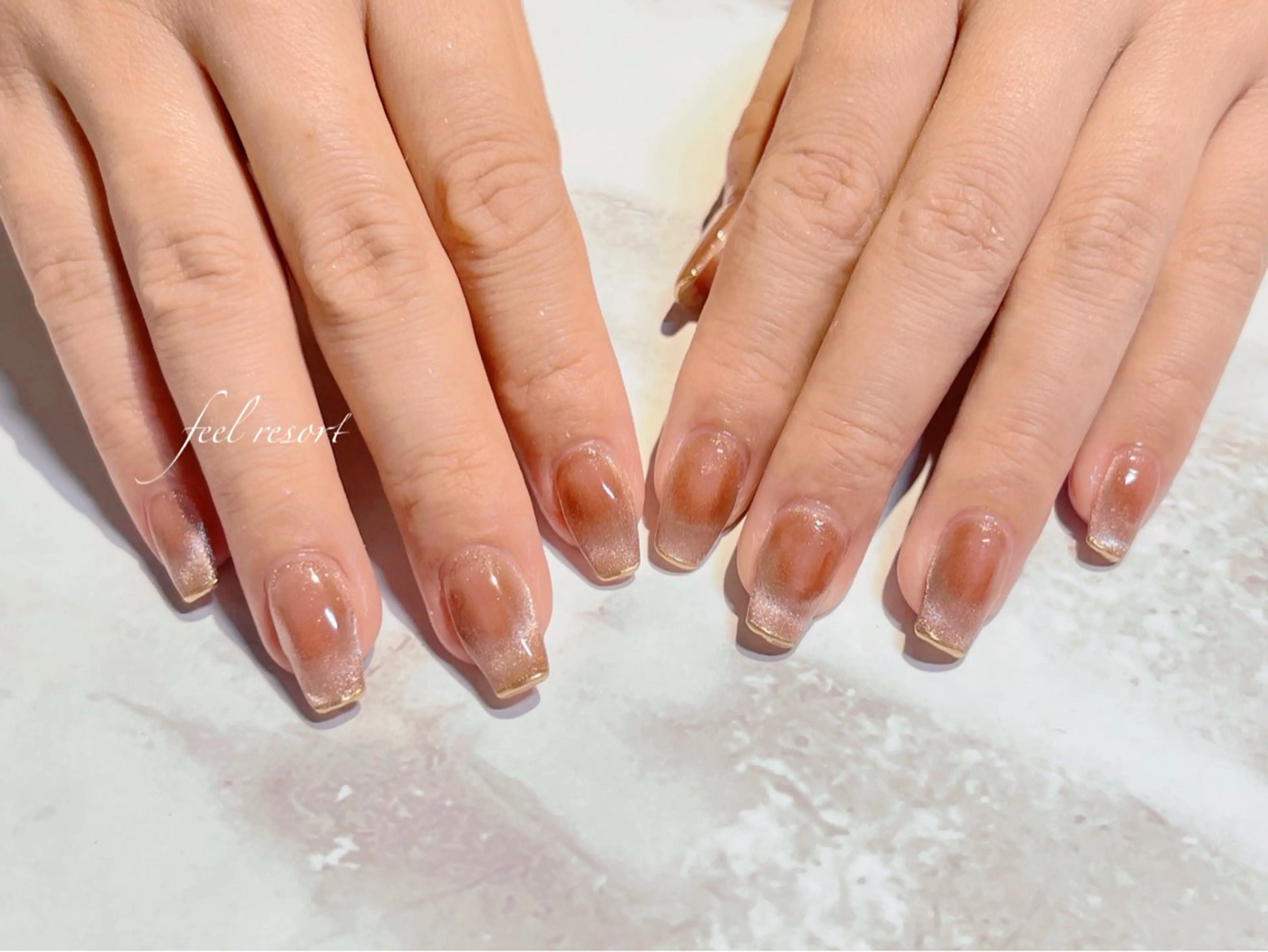 ネイル 長さ出し フットネイル フレンチネイル ジェルネイル ガラスフレンチ ハンドネイル Lien（リアン） 銀座駅6分のネイルデザイン