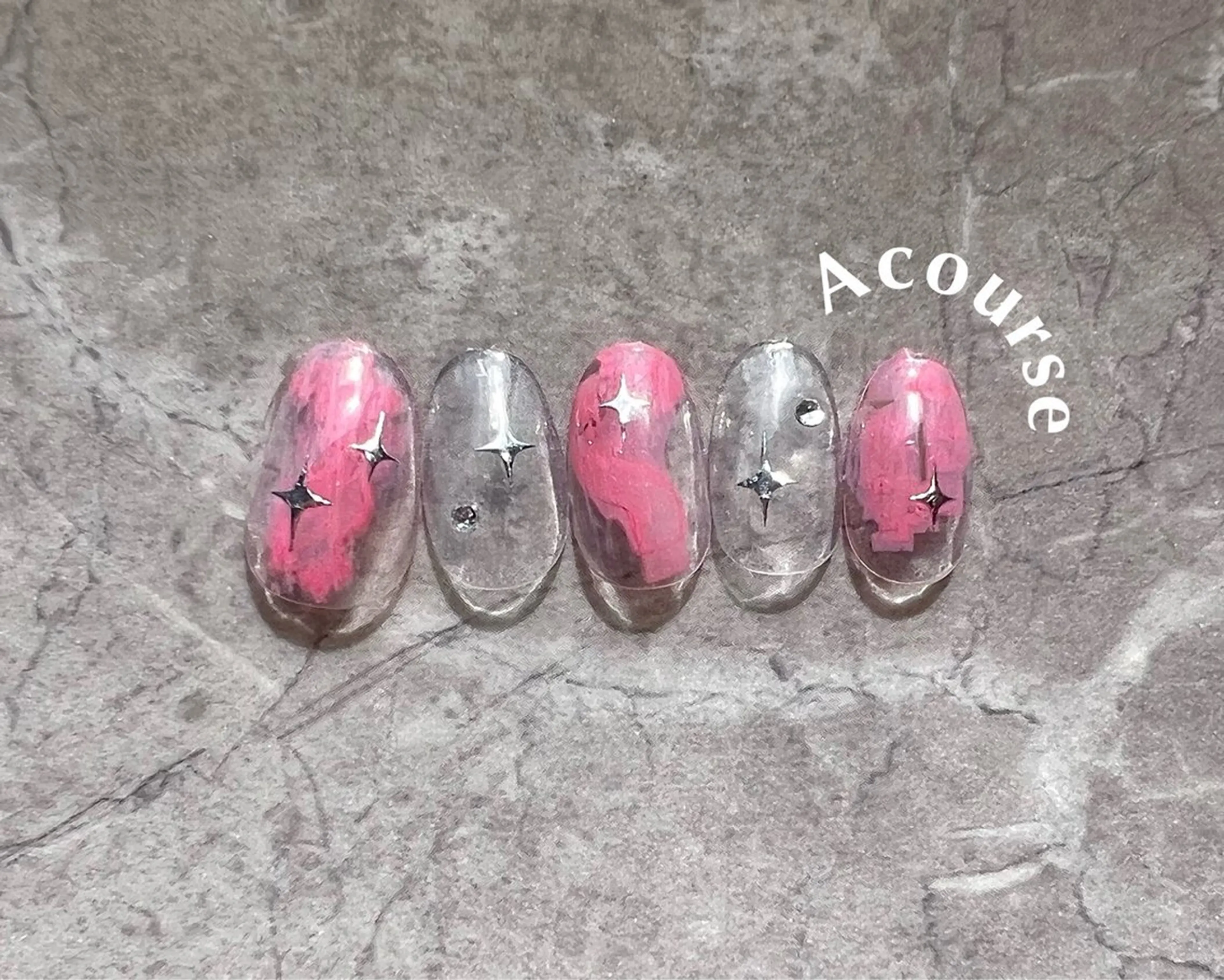 ネイル ハンドネイル 0203ムニムサン 💙Mihoのネイルデザイン