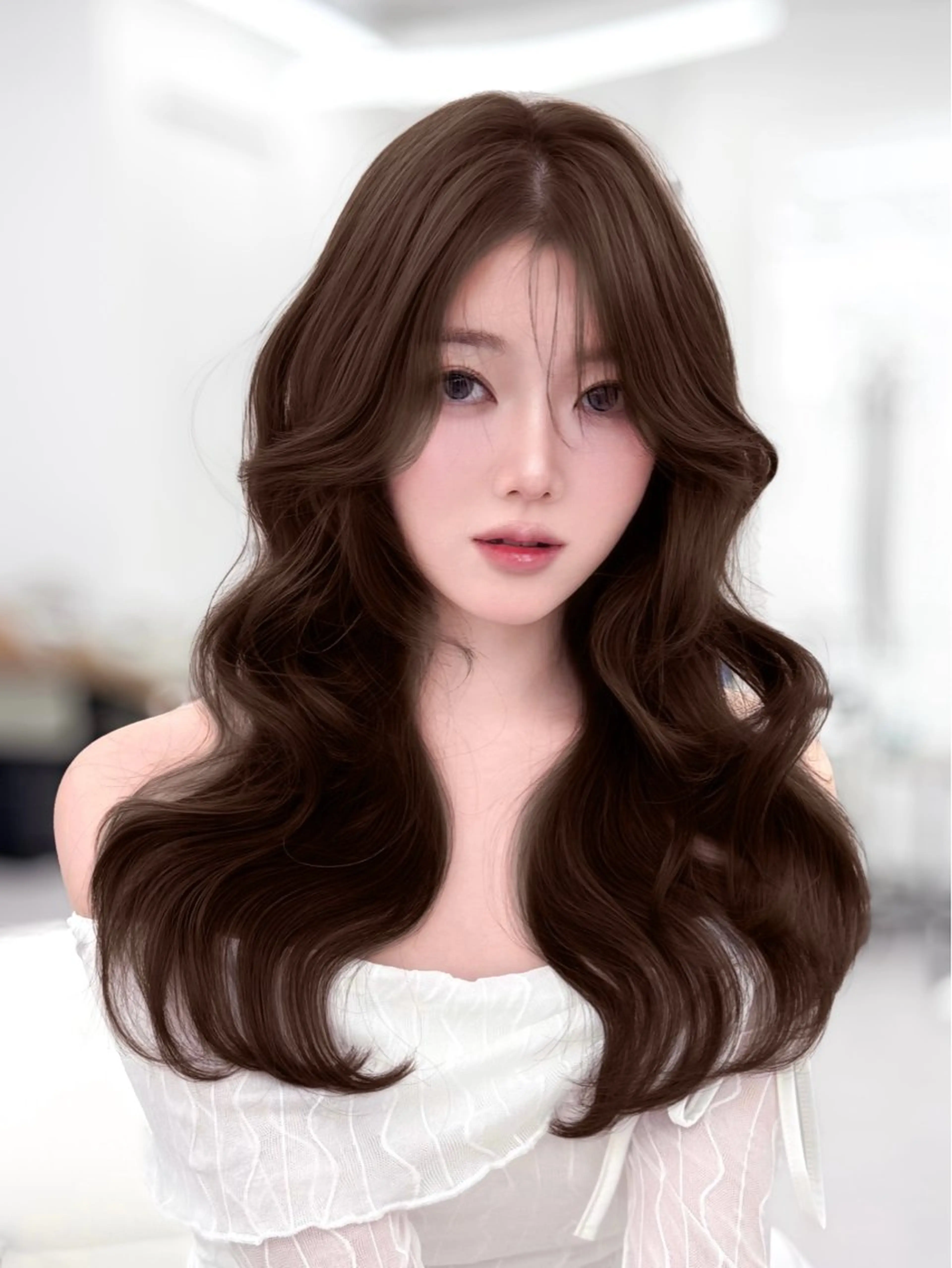 ロング カラー カット トリートメント 韓国ガーリーヘア🎀 Sayaka🤍のヘアスタイル