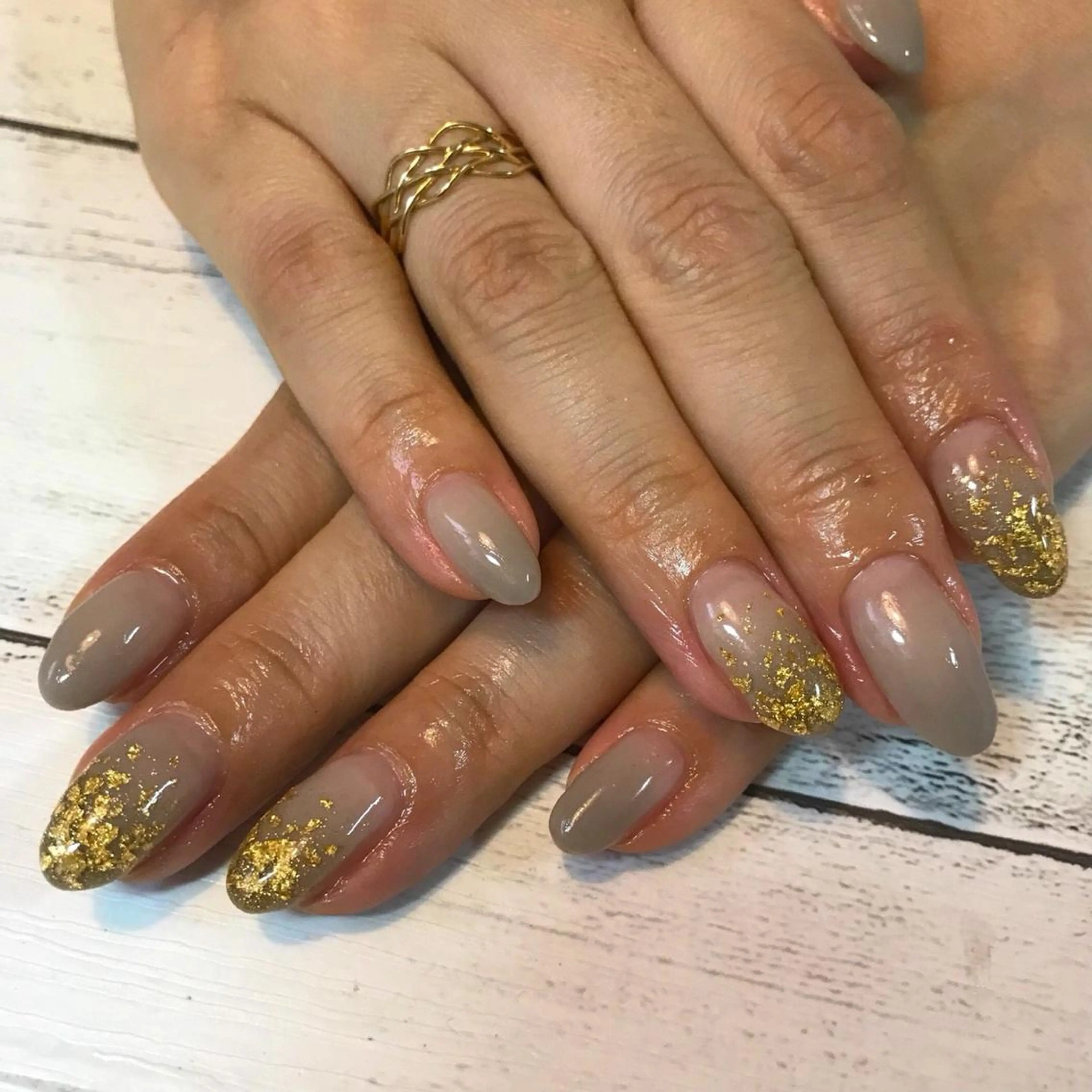 ネイル グラデーション ハンドネイル フットネイル GéRanium Harukaのネイルデザイン