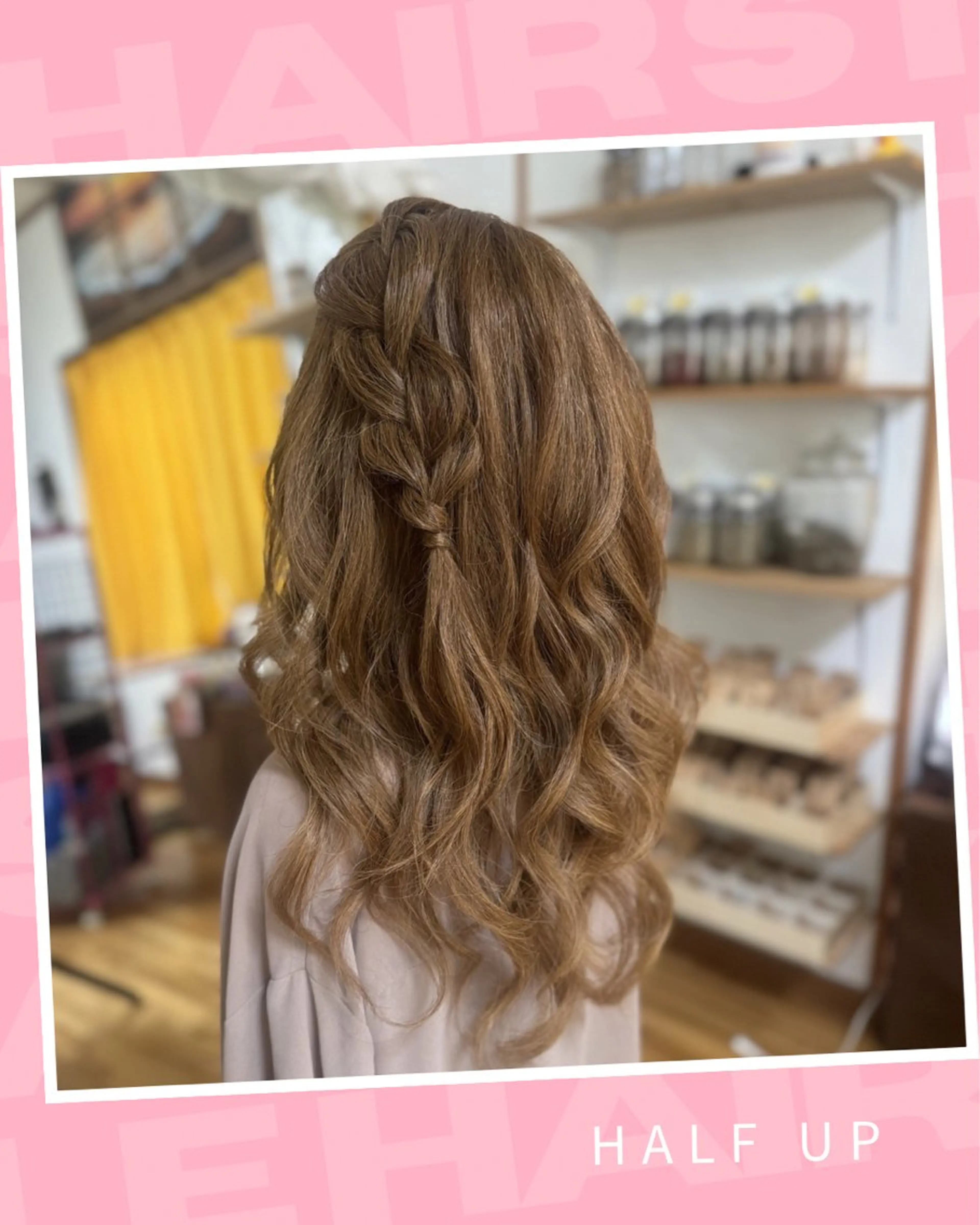 ミディアム ヘアアレンジ ハーフアップ ヨシンモリ 韓国風ヘア Yamauchi natsumiのヘアスタイル