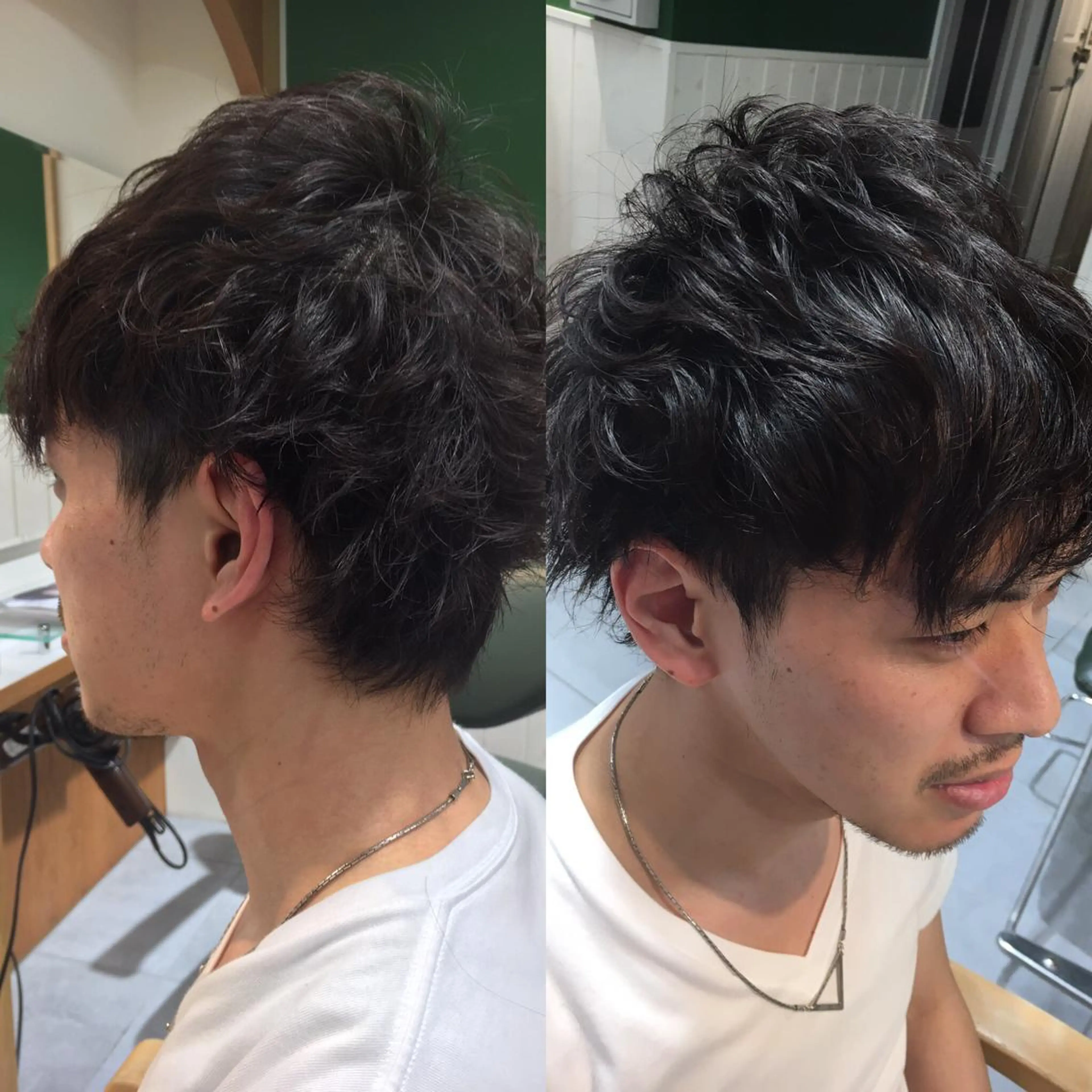 ショート パーマ メンズ メンズパーマ fukuyasu rikaのネイルデザイン