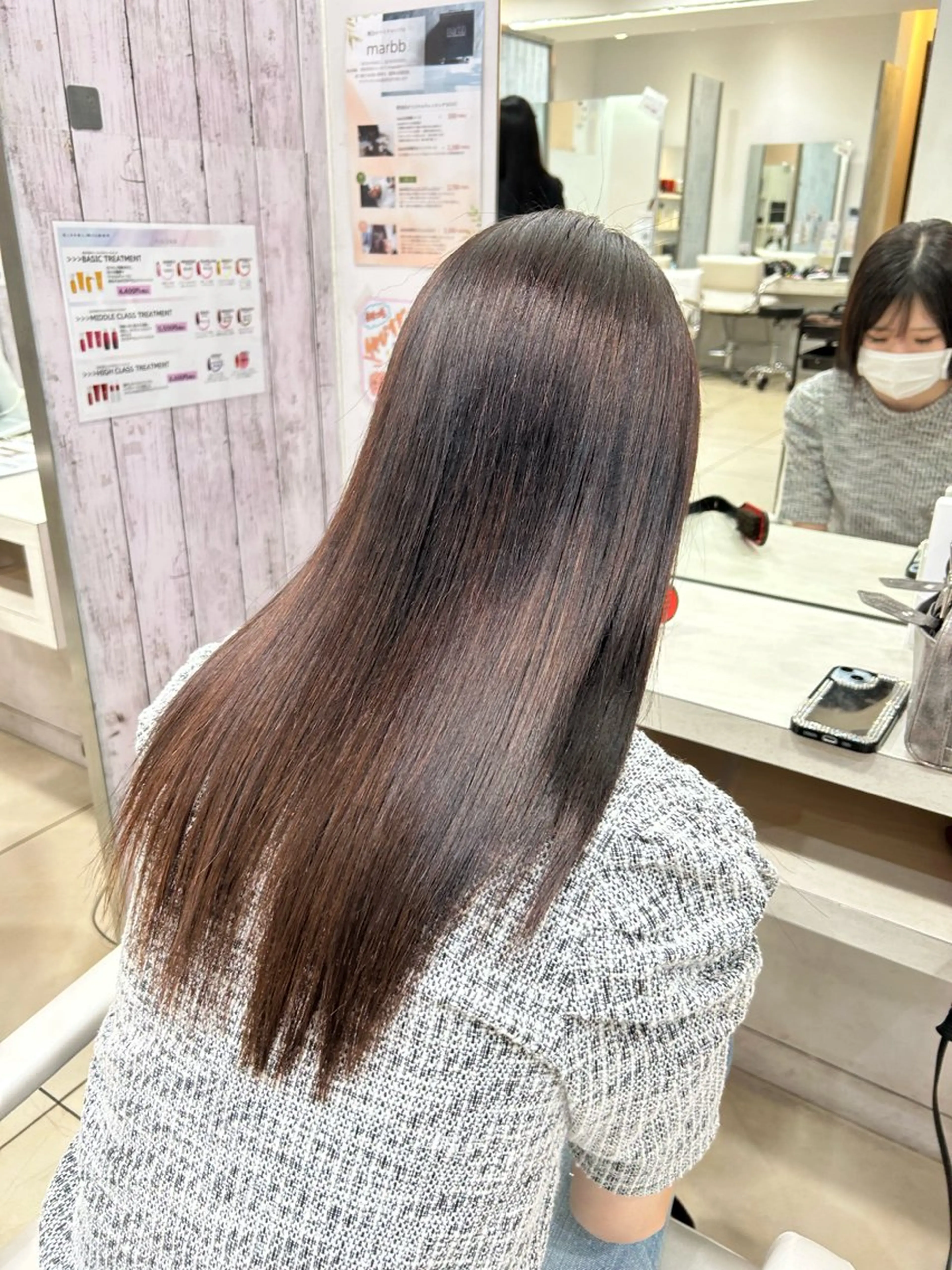 ロング ヘアカラー トリートメント 【髪質改善カラー】 瀧田嵐士🇰🇷のヘアスタイル