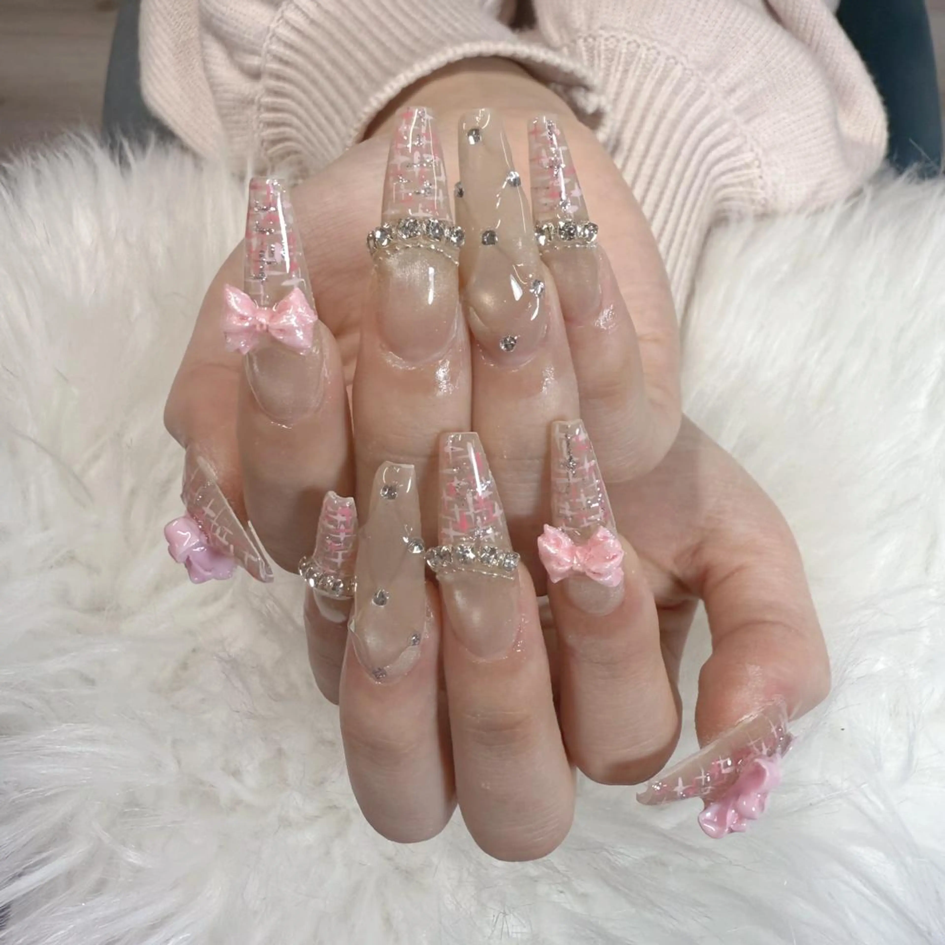 ネイル ハンドネイル 🎀nana🫧 ワンホンネイル🎀のネイルデザイン