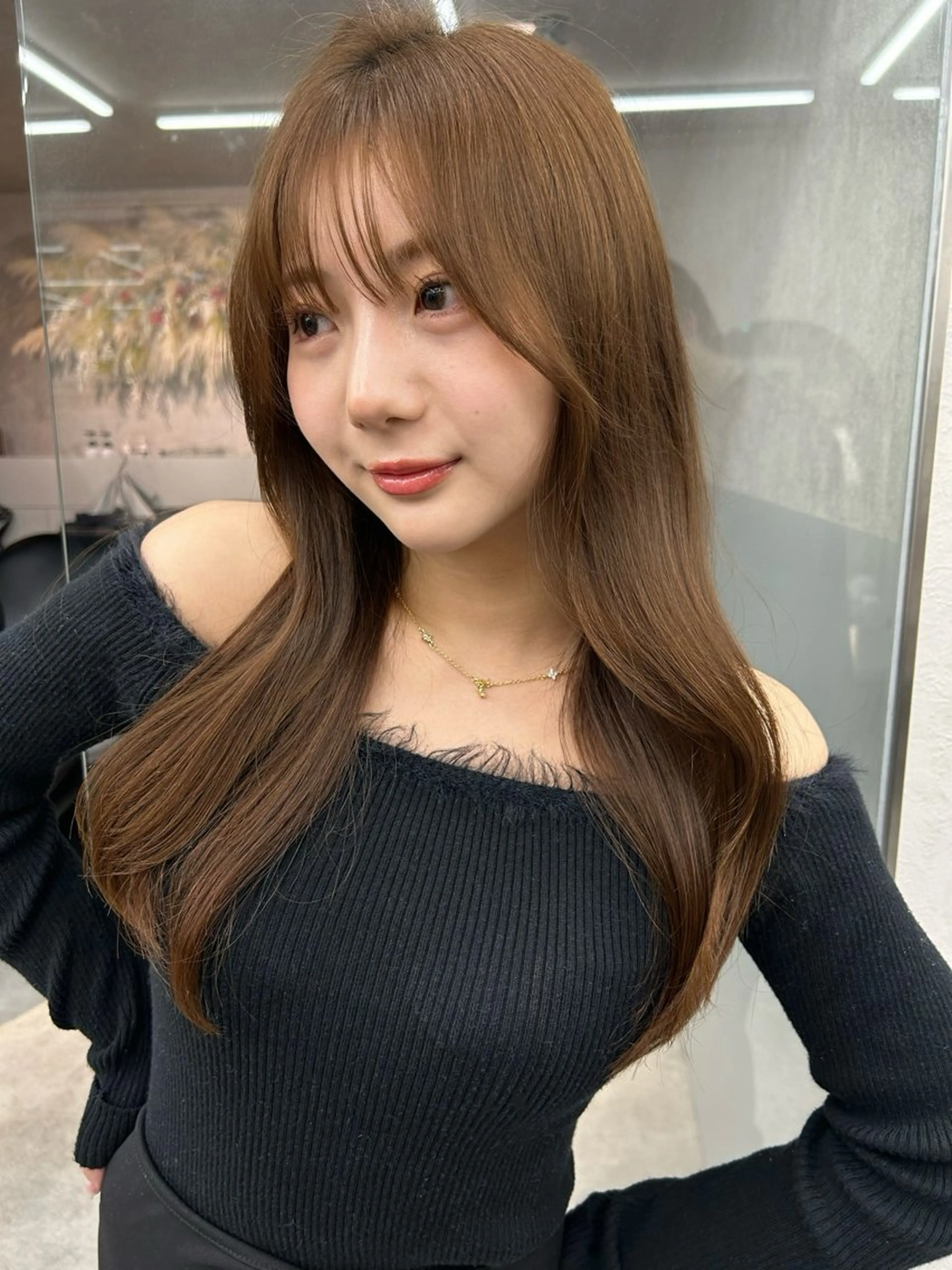 セミロング カラー ヘアアレンジ カット ヘアカラー トリートメント fumika🎀 ベージュのヘアスタイル