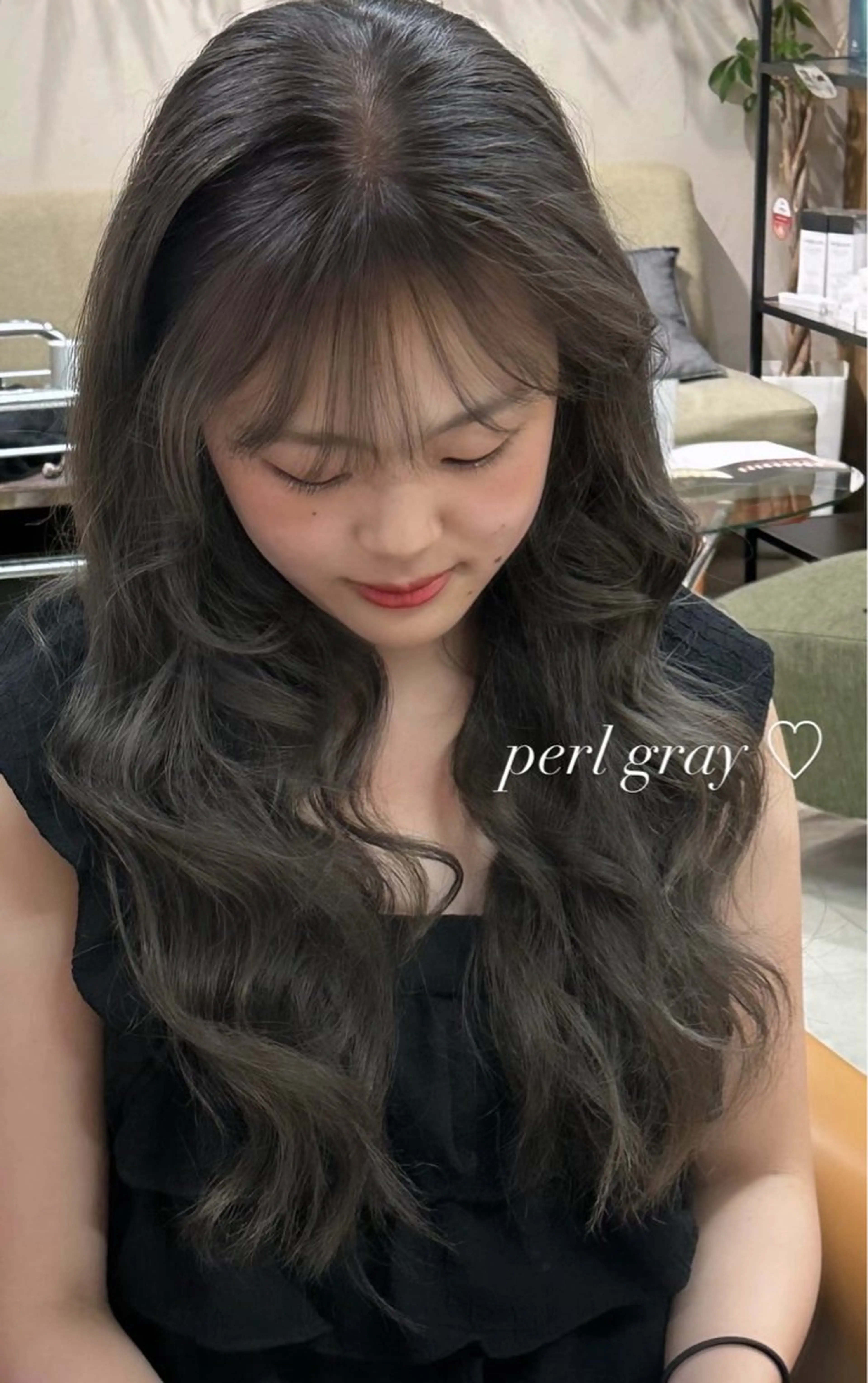 ロング カラー ヘアカラー トリートメント aoi /透明感カラー♡のヘアスタイル