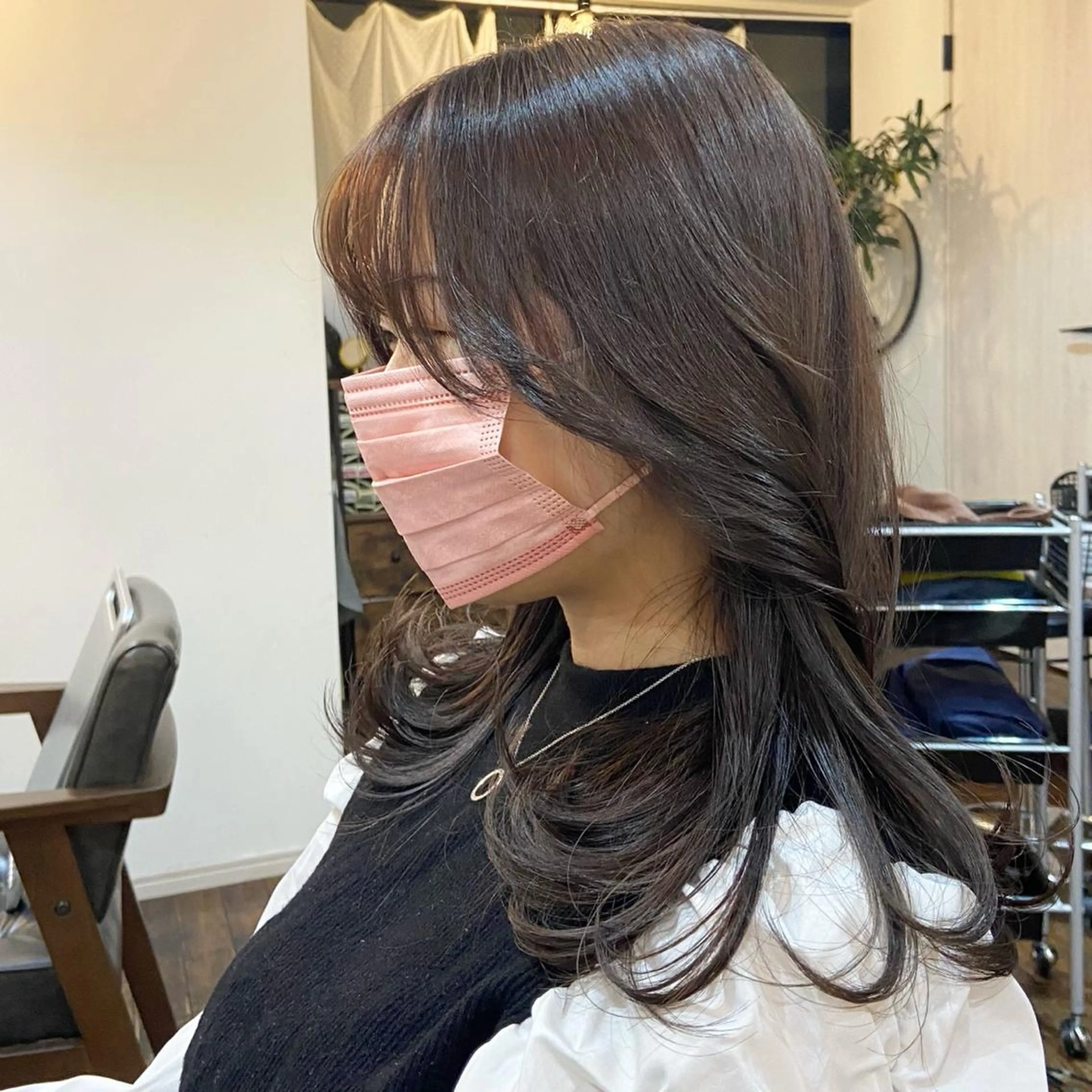 セミロング Lamana所属・透明感カラー/ 加瀬たまものヘアスタイル