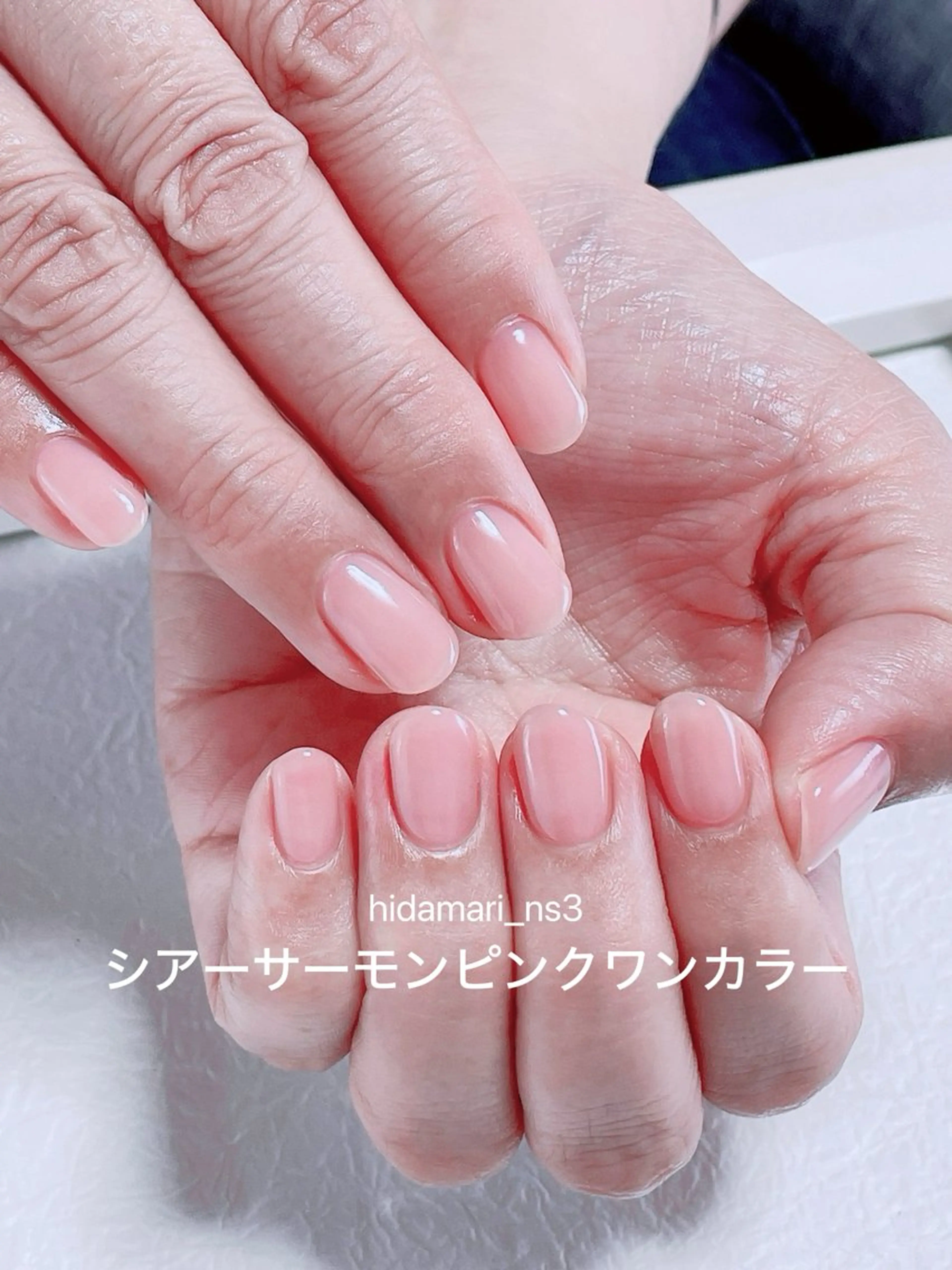 ネイル オレンジ ピンク ハンドネイル NailSalon ひだまりのネイルデザイン